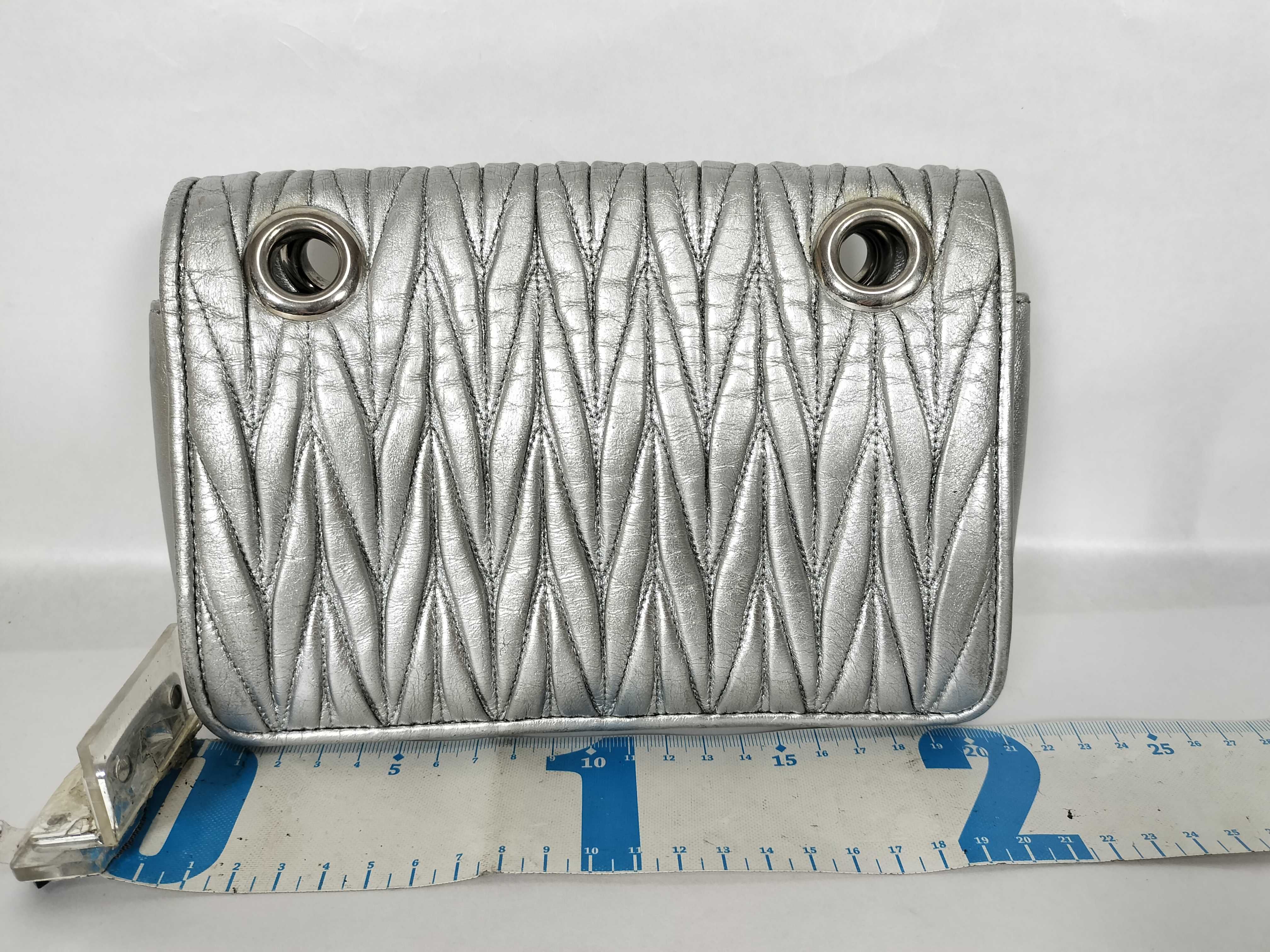 Silver Gathered Shoulder Bag — view 2