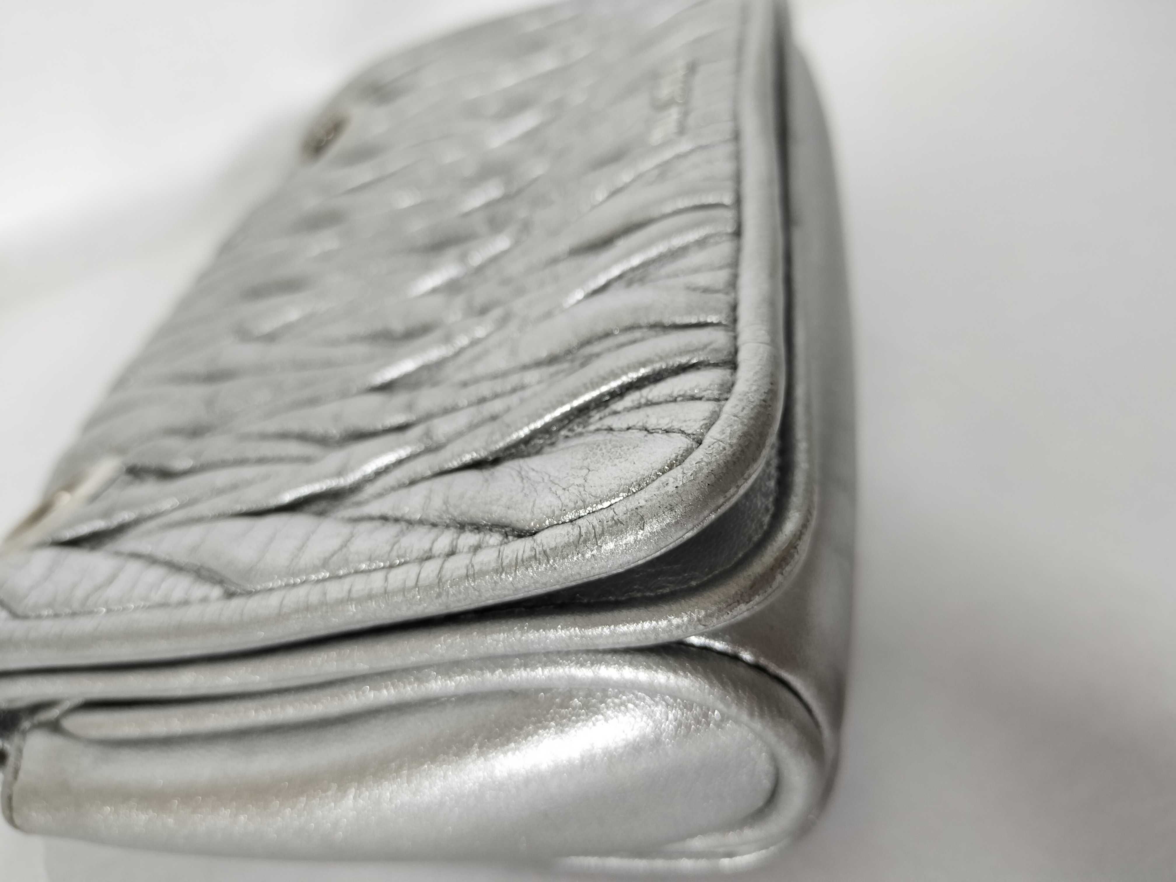 Silver Gathered Shoulder Bag — view 3