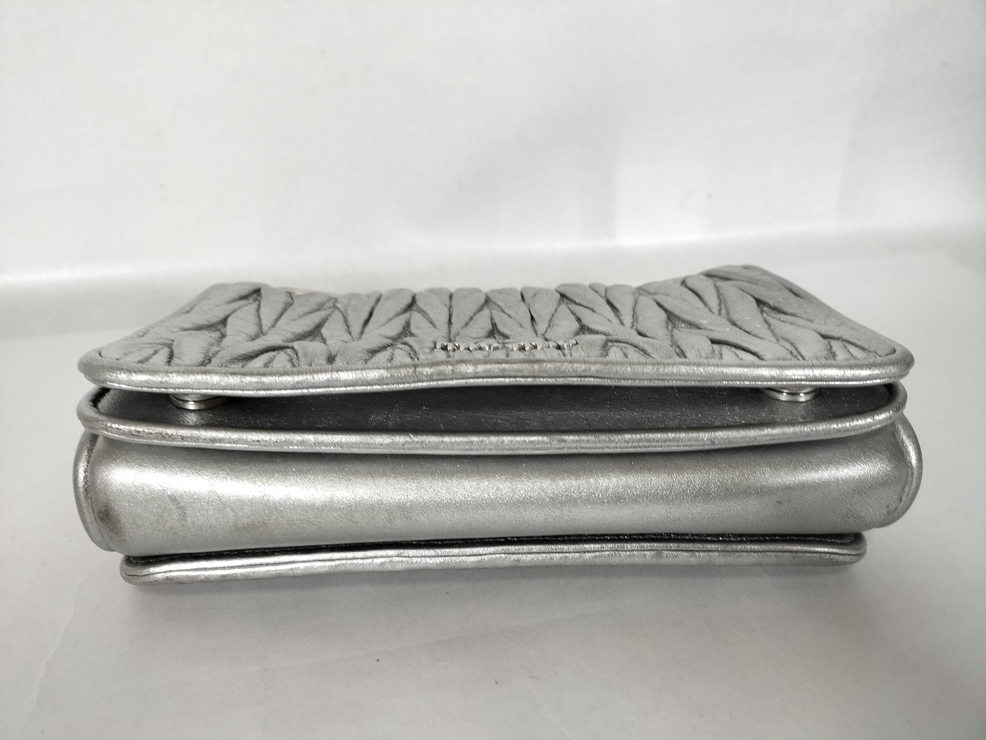 Silver Gathered Shoulder Bag — view 4
