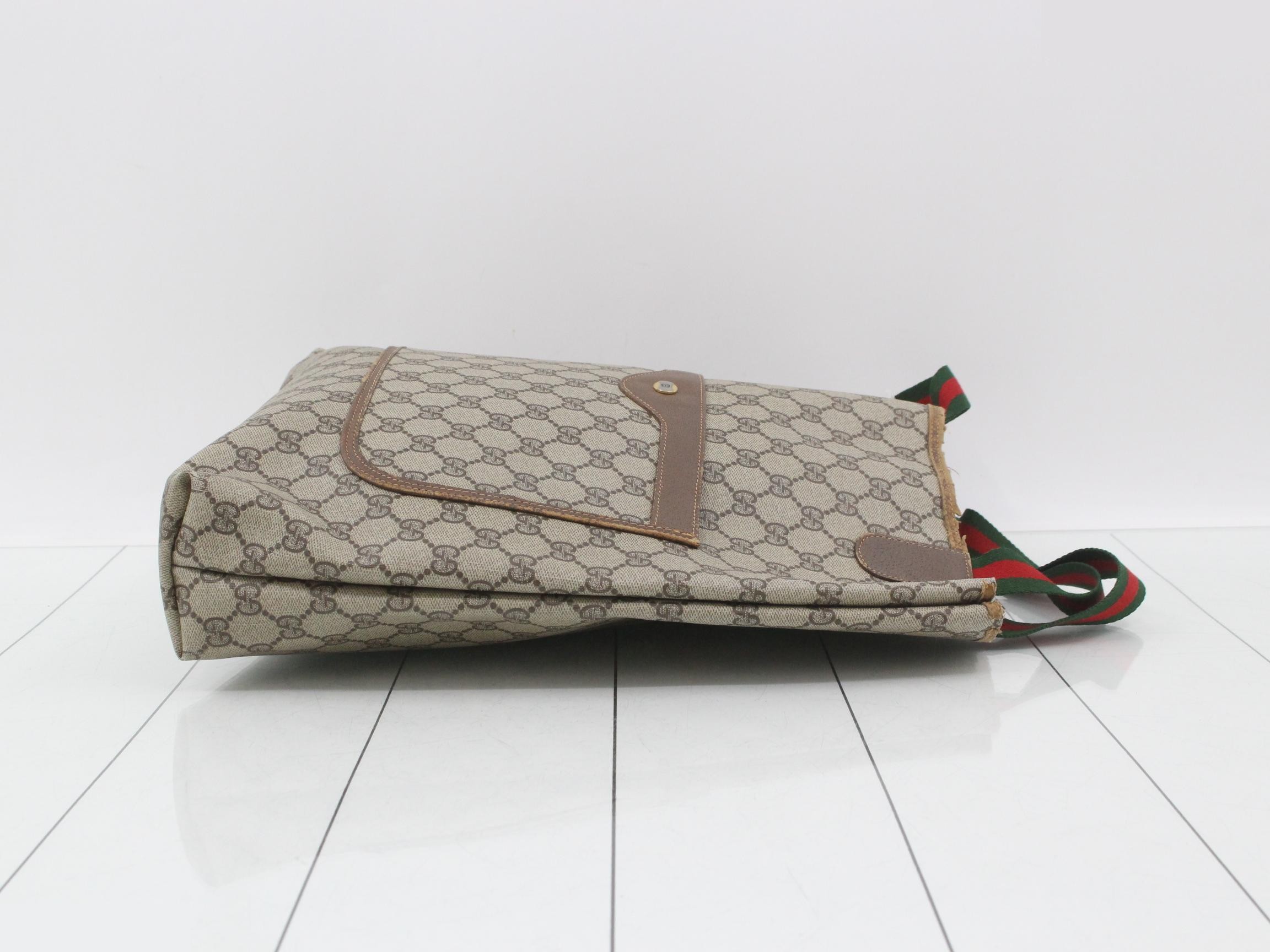 Old Sherry Line GG Supreme Tote Bag, PVC x Leather — view 3
