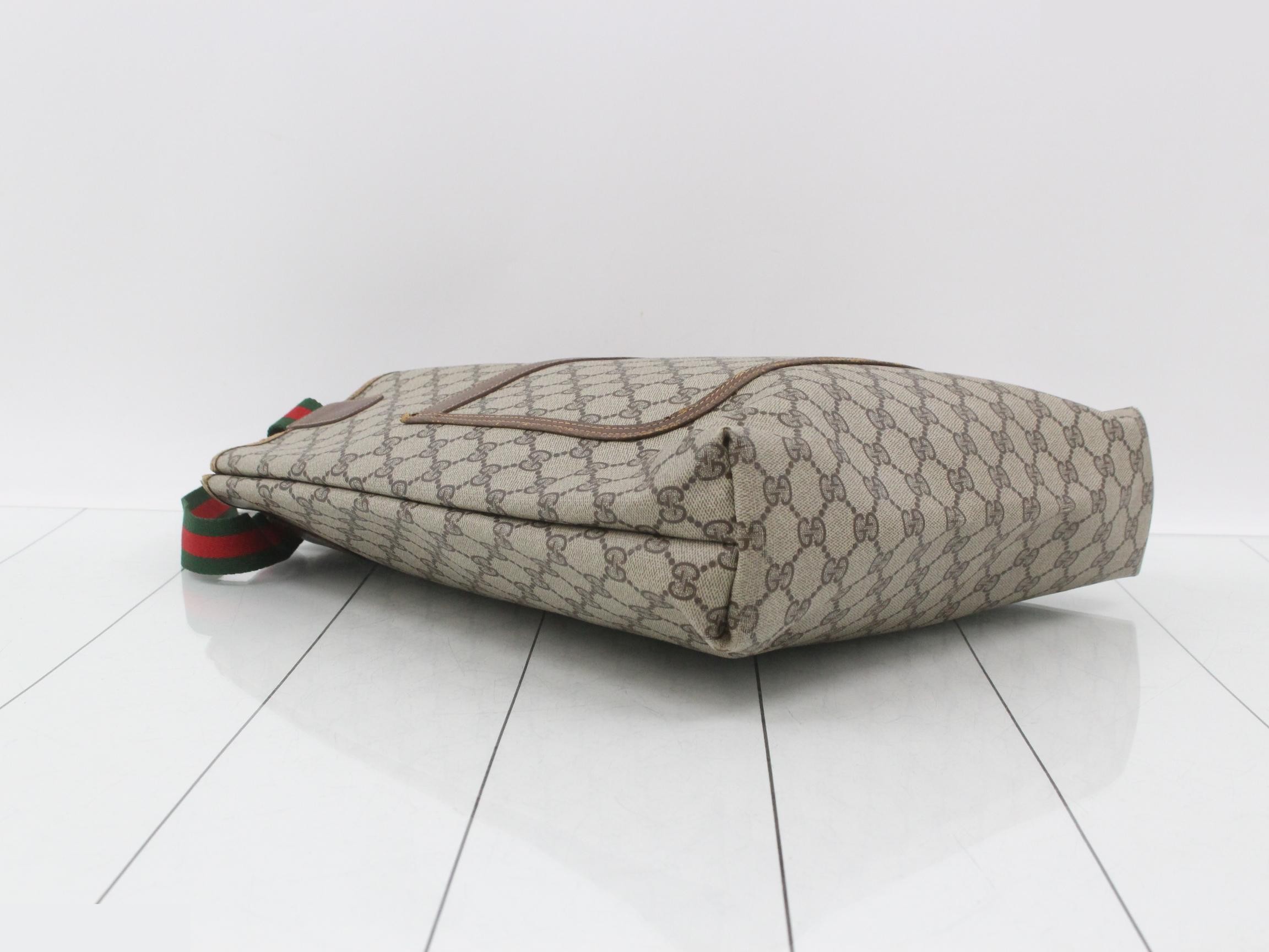 Old Sherry Line GG Supreme Tote Bag, PVC x Leather — view 5