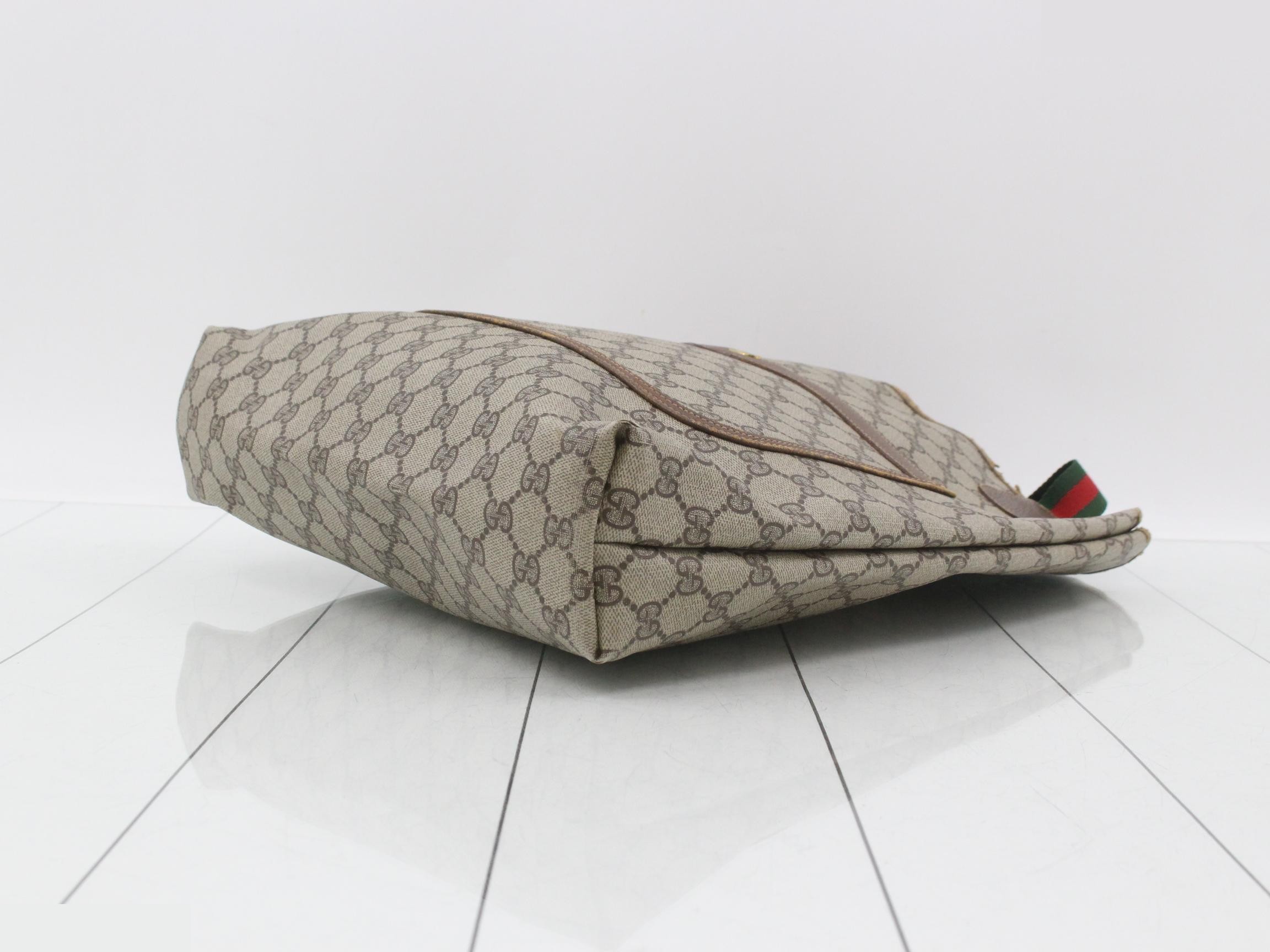 Old Sherry Line GG Supreme Tote Bag, PVC x Leather — view 6