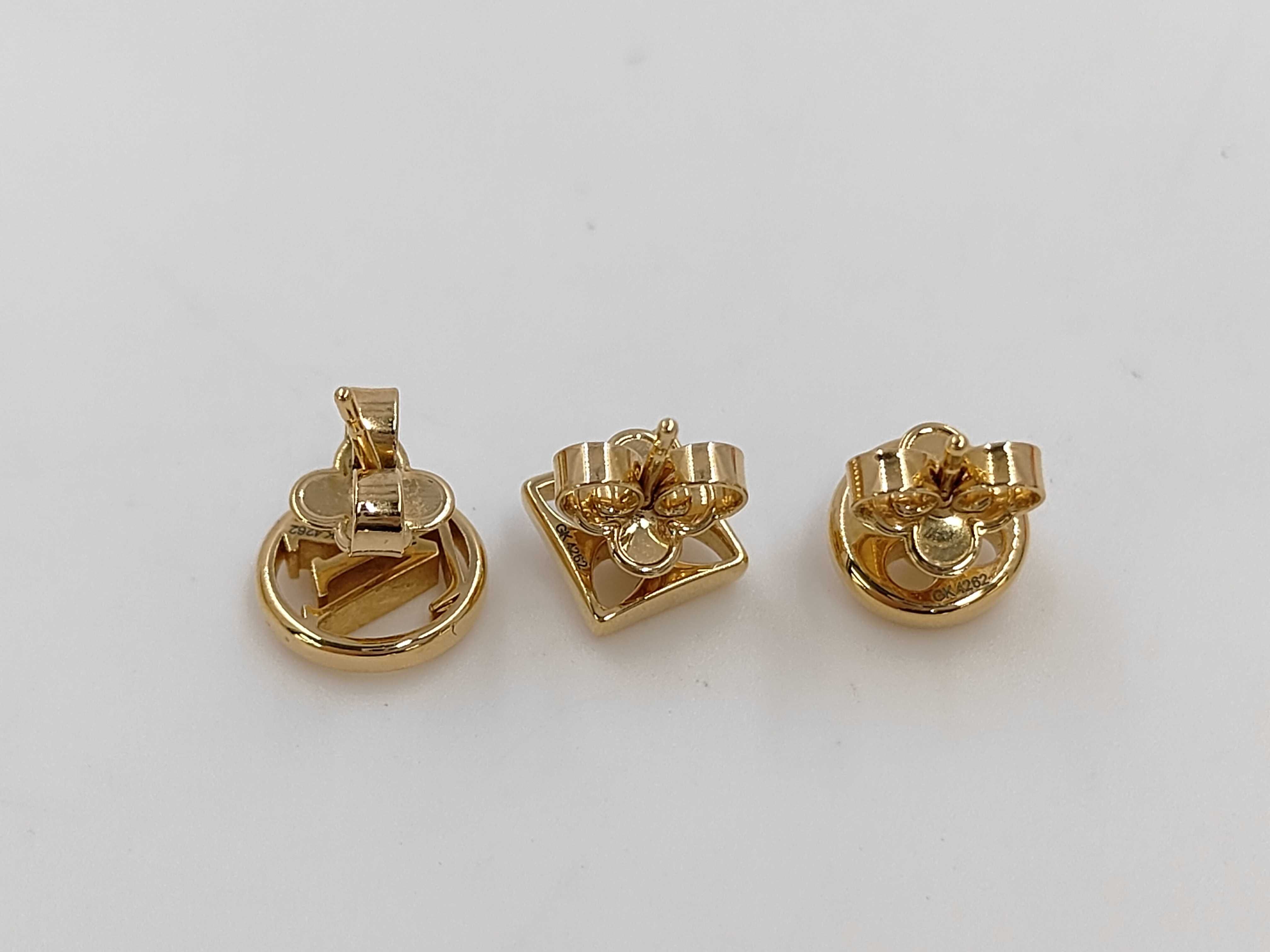 Crazy Rock Gold Earrings — view 2