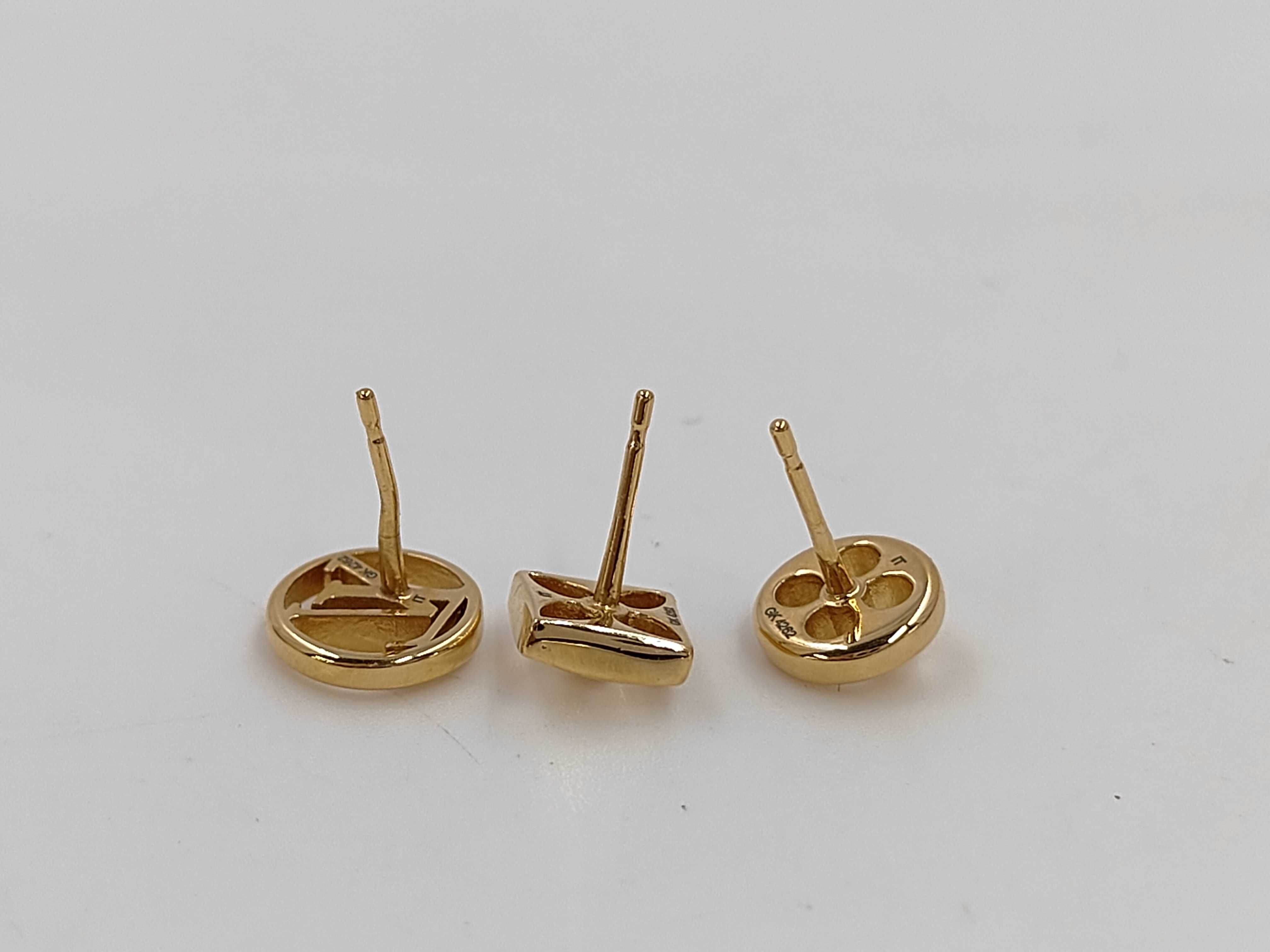 Crazy Rock Gold Earrings — view 5