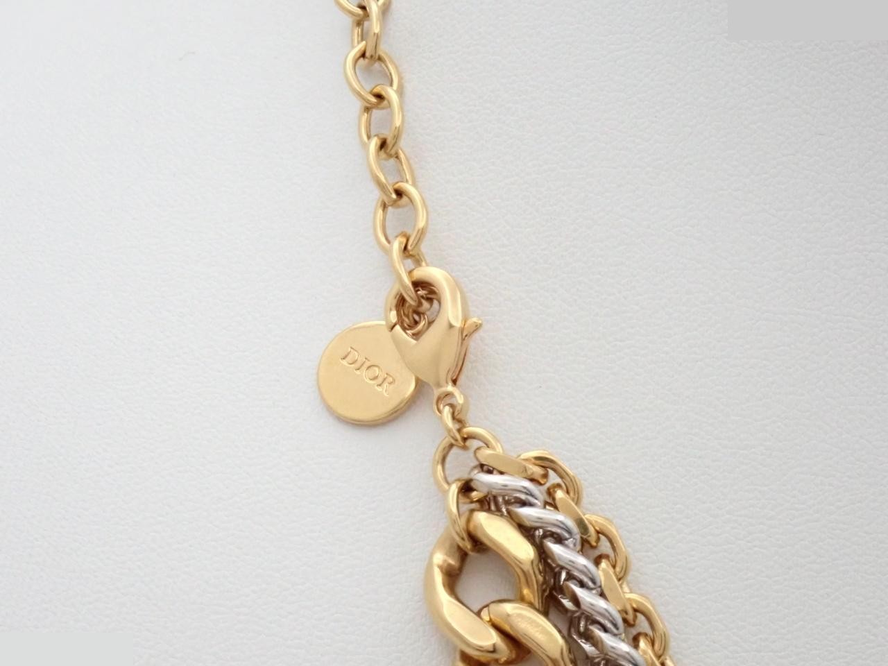 Necklace, gold and silver, chain approximately 43cm — view 2