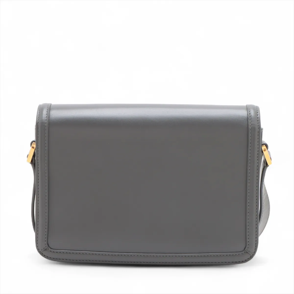 Solferino Leather Shoulder Bag, Gray, 634306 — view 2