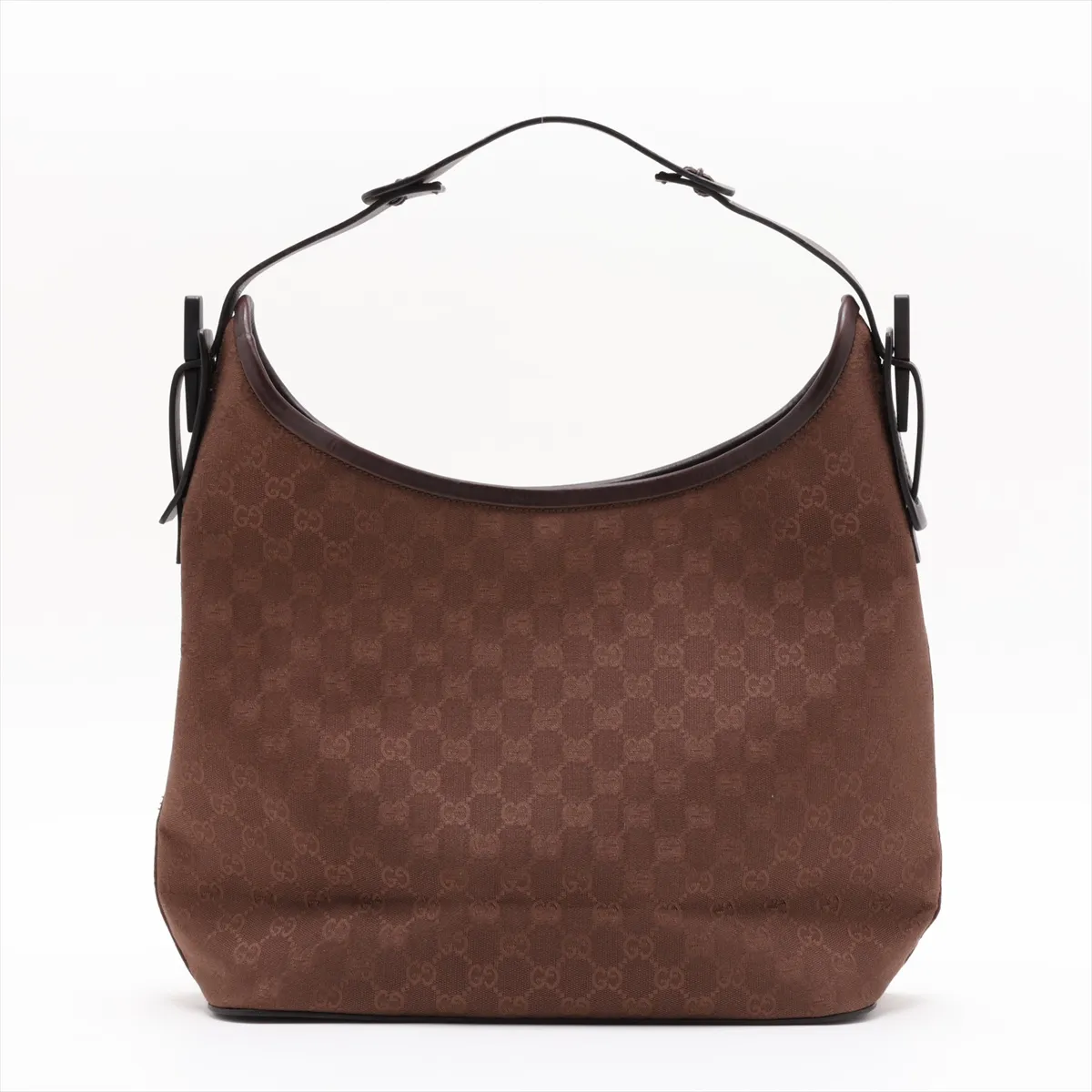 GG Canvas Shoulder Bag (Beige x Brown) — view 2