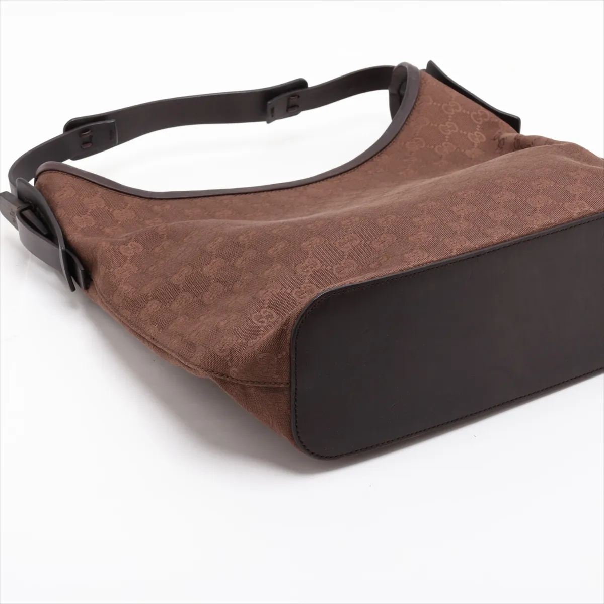 GG Canvas Shoulder Bag (Beige x Brown) — view 4