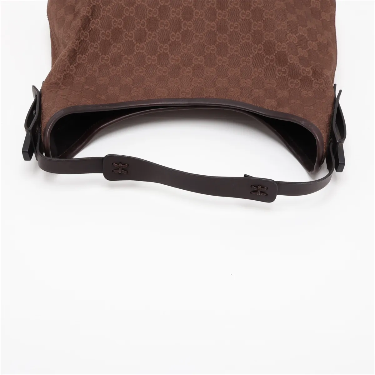 GG Canvas Shoulder Bag (Beige x Brown) — view 5