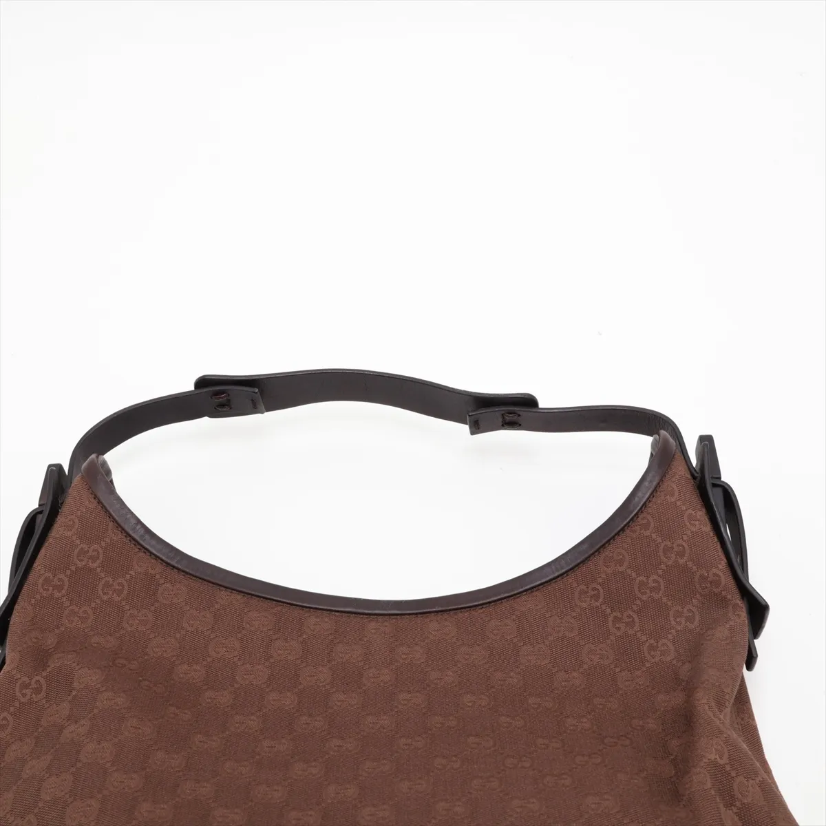 GG Canvas Shoulder Bag (Beige x Brown) — view 6