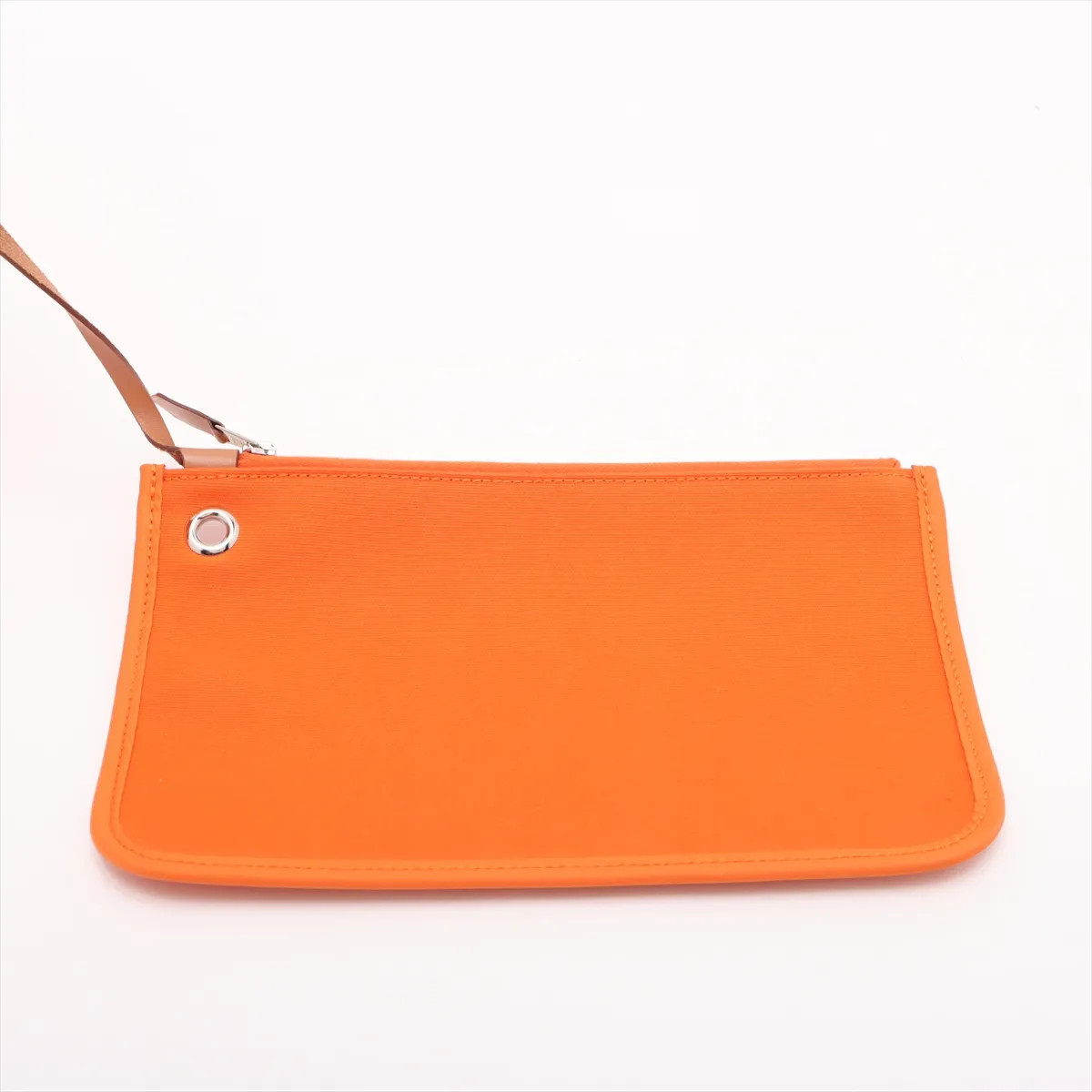 Herbag Zip PM Toile Officier x Vache Hunter Orange x Brown Silver Hardware P:2012 — view 12