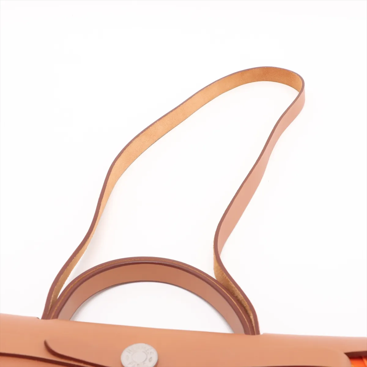 Herbag Zip PM Toile Officier x Vache Hunter Orange x Brown Silver Hardware P:2012 — view 7