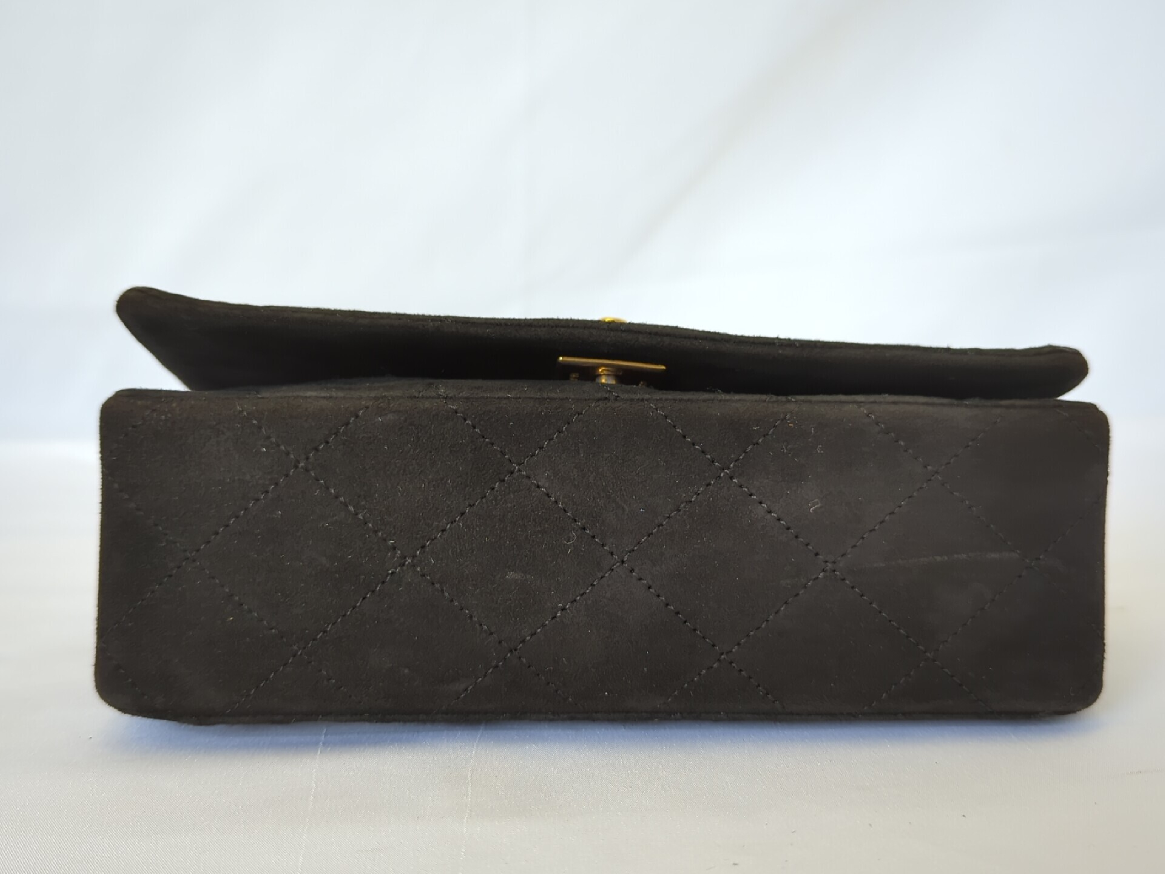 Suede Full Flap Mini Matelasse Shoulder Bag — view 5