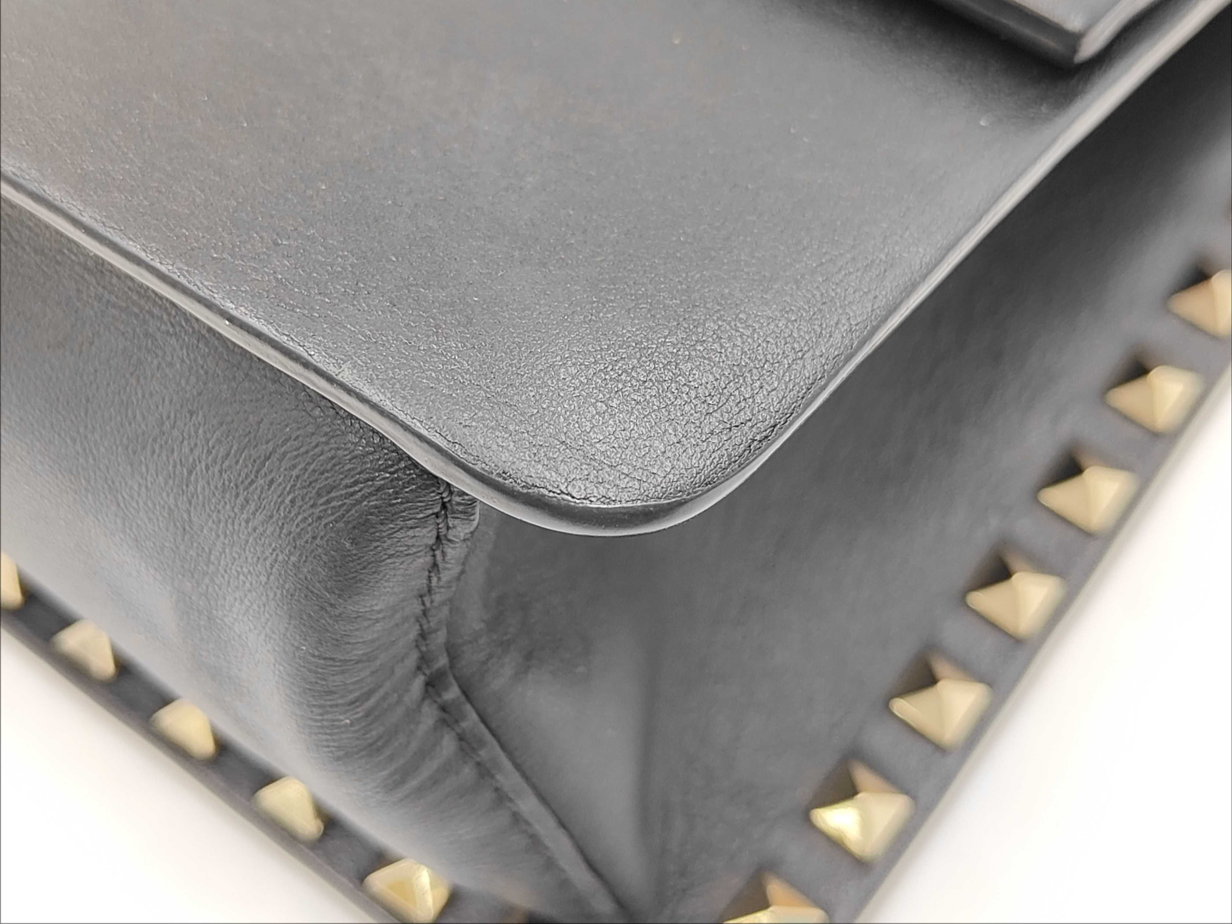 Rockstud Black Shoulder Bag — view 7