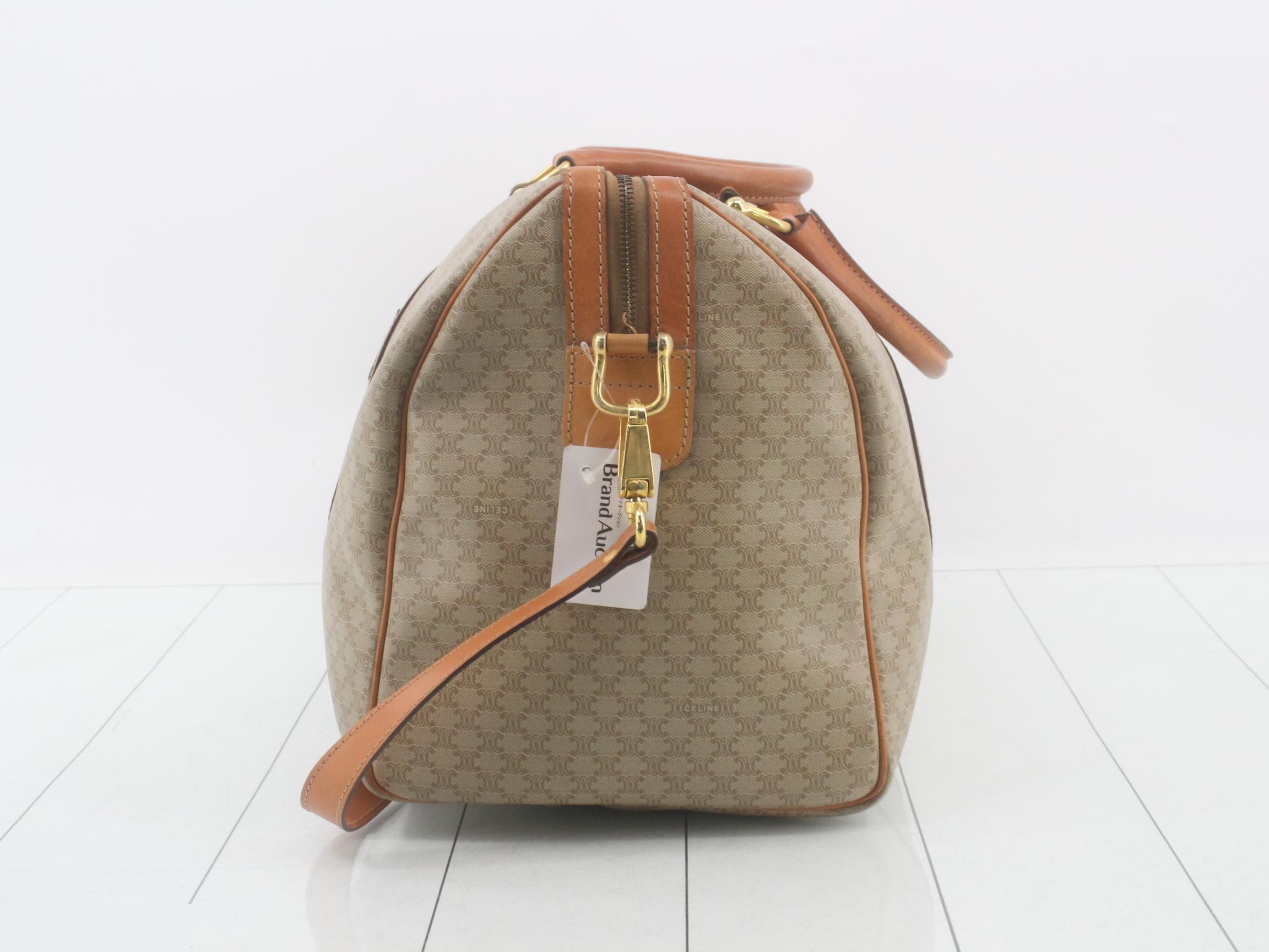 Macadam Pattern 2-Way Boston Bag, Beige — view 3