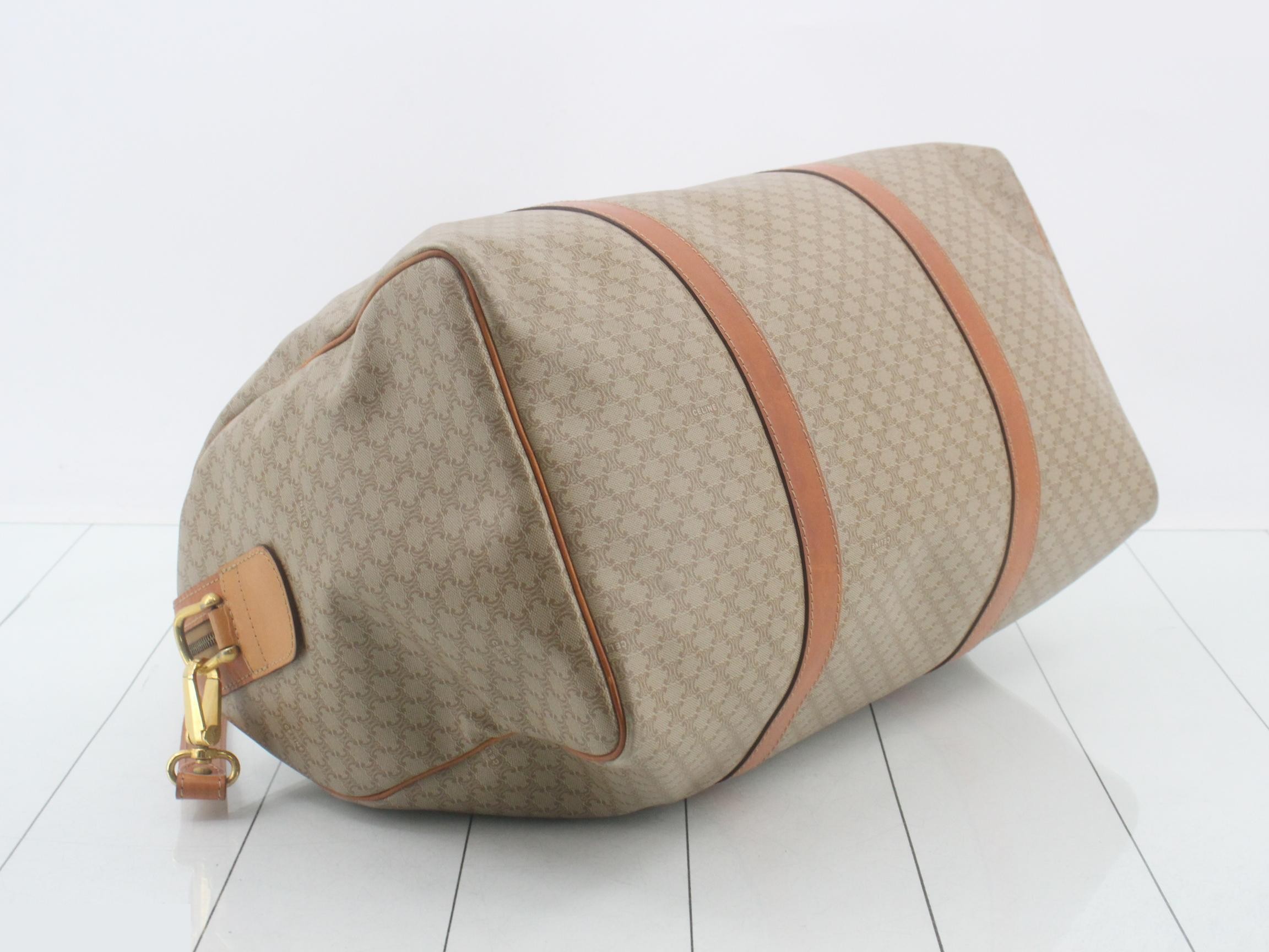 Macadam Pattern 2-Way Boston Bag, Beige — view 5