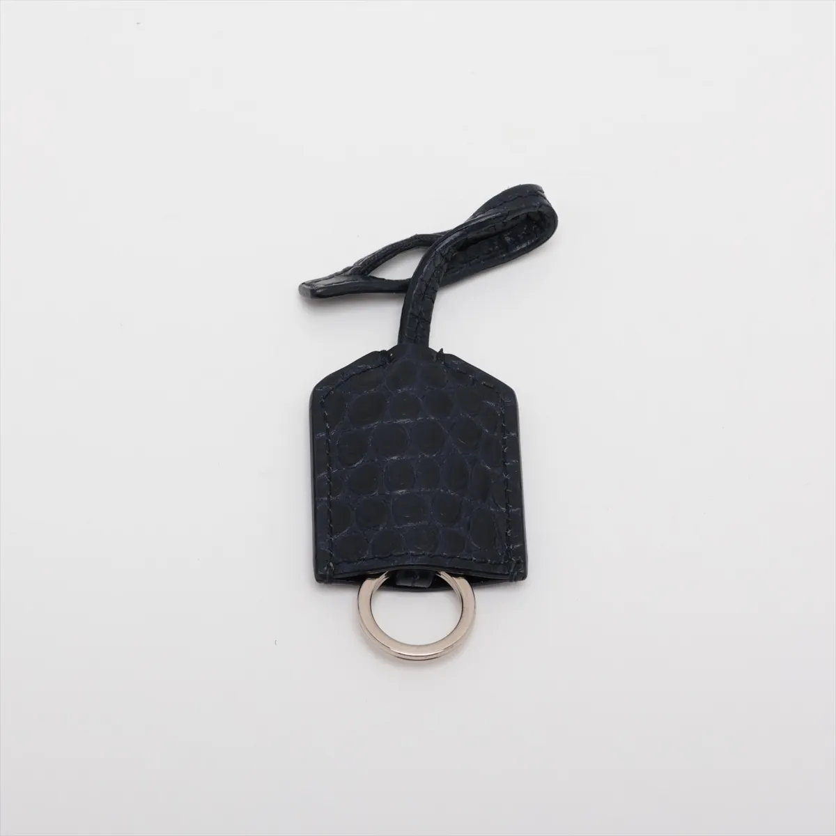 Sunset 442906 Crocodile Embossed Chain Shoulder Bag Navy — view 11