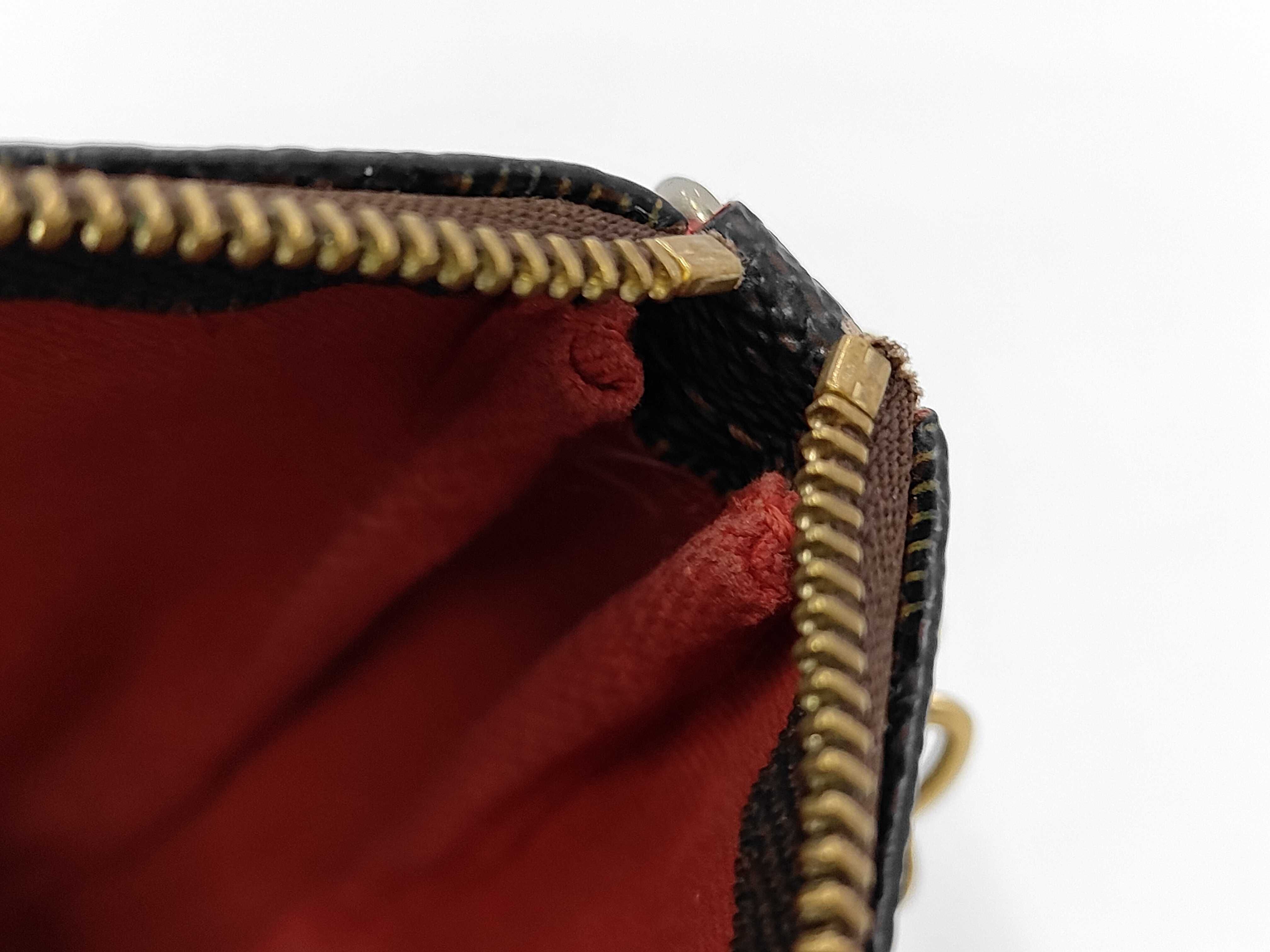 Damier Louis Vuitton N58009 Mini Pochette Accessoires Damier Ebene Pouch Handbag Pouch — view 9