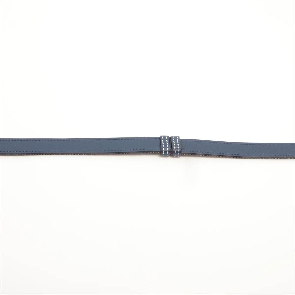 Kelly W: 2024 model, belt, denim x leather, blue, scuffs. — view 4