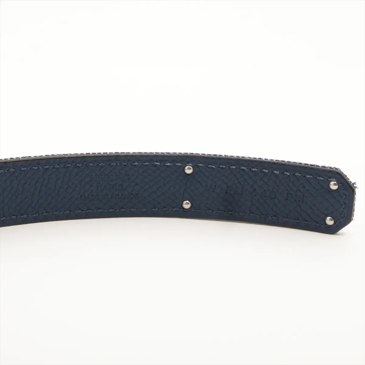 Kelly W: 2024 model, belt, denim x leather, blue, scuffs. — view 5