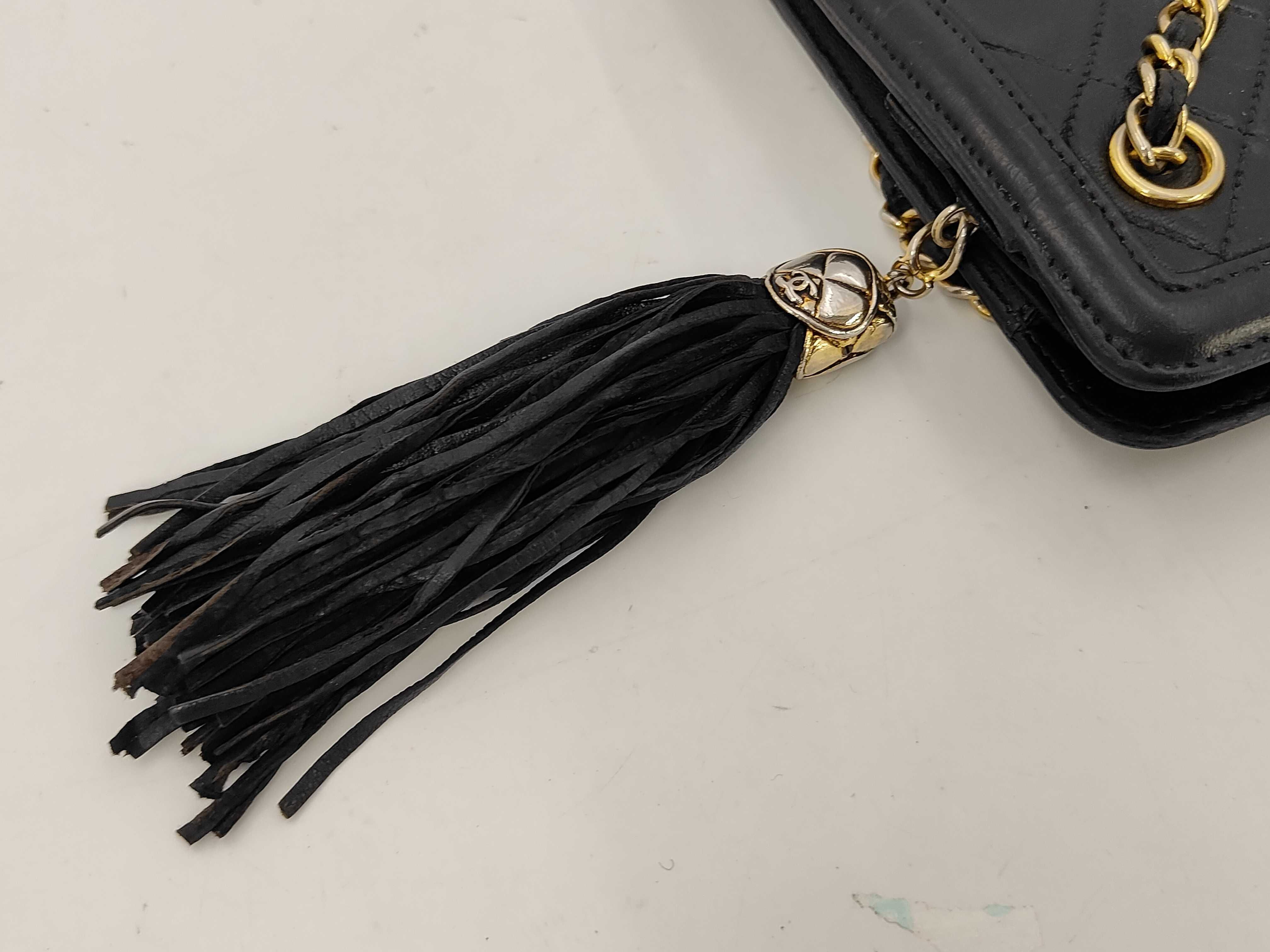 Matelassé Leather Chain Shoulder Bag (with seal and card) — view 12