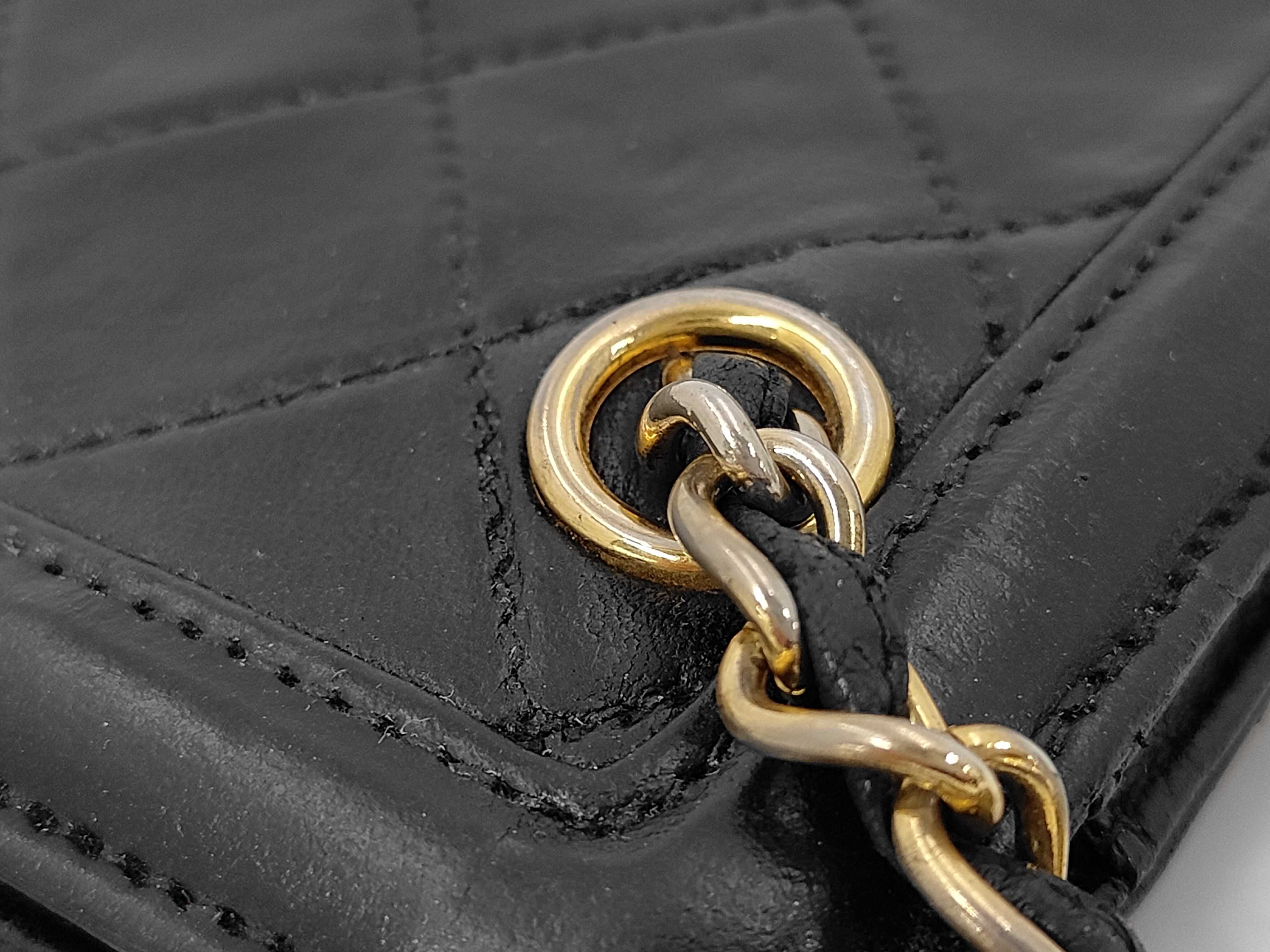 Matelassé Leather Chain Shoulder Bag (with seal and card) — view 7