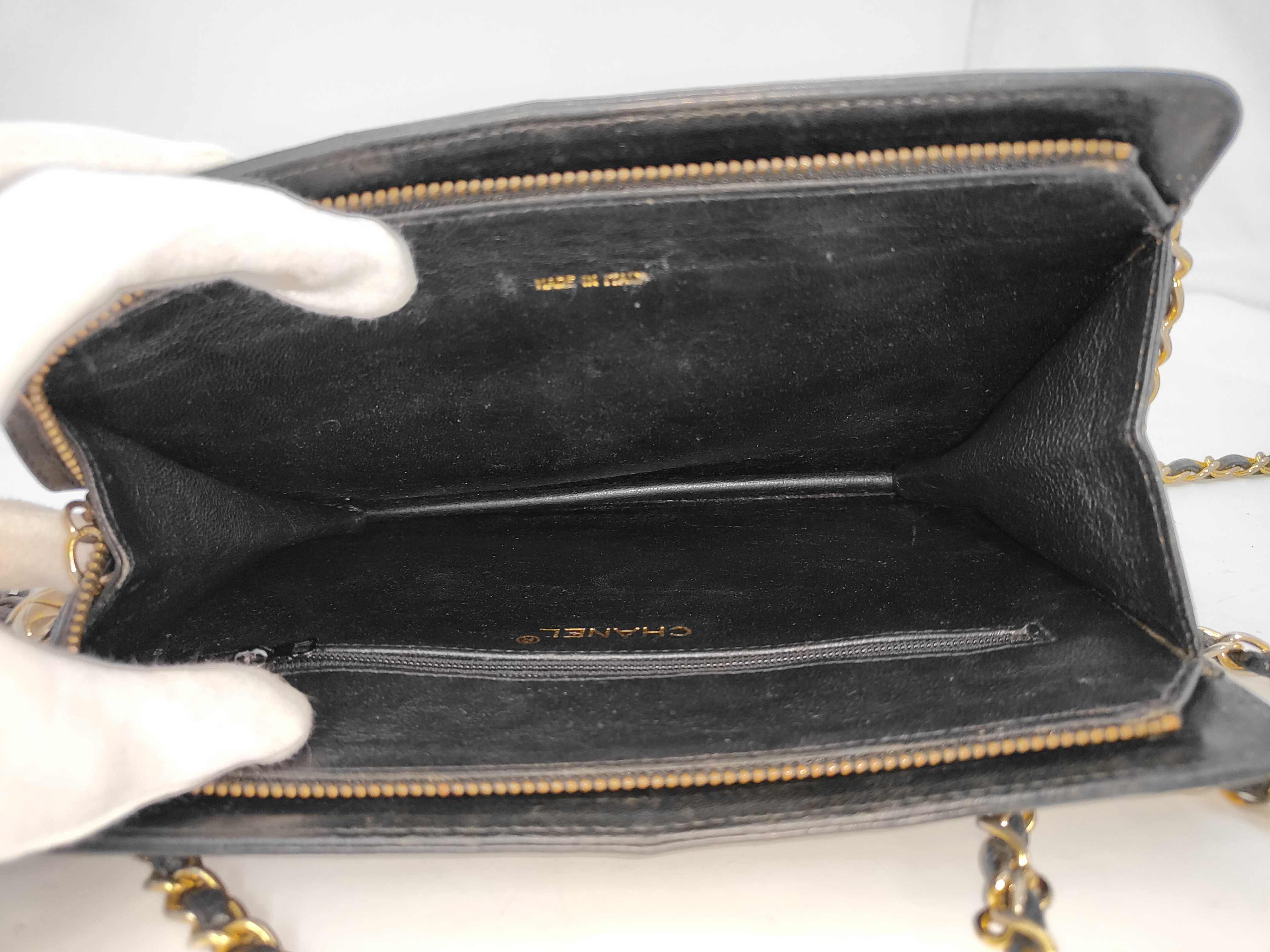 Matelassé Leather Chain Shoulder Bag (with seal and card) — view 8