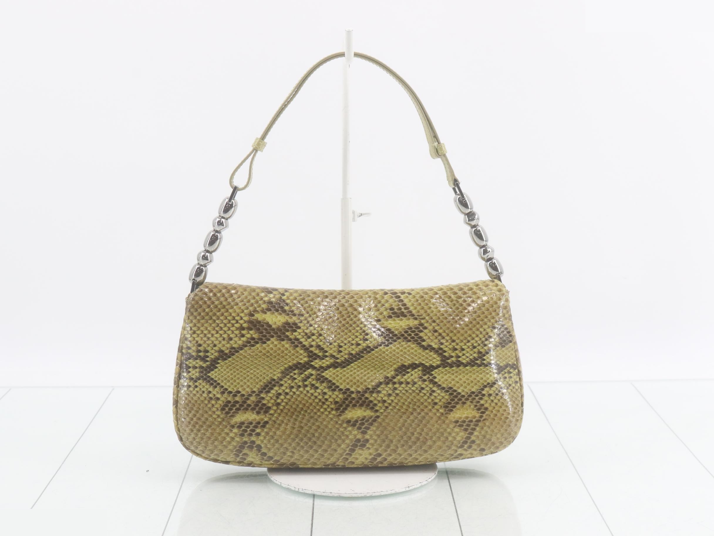 handbag, Maris Pearl, python — view 2