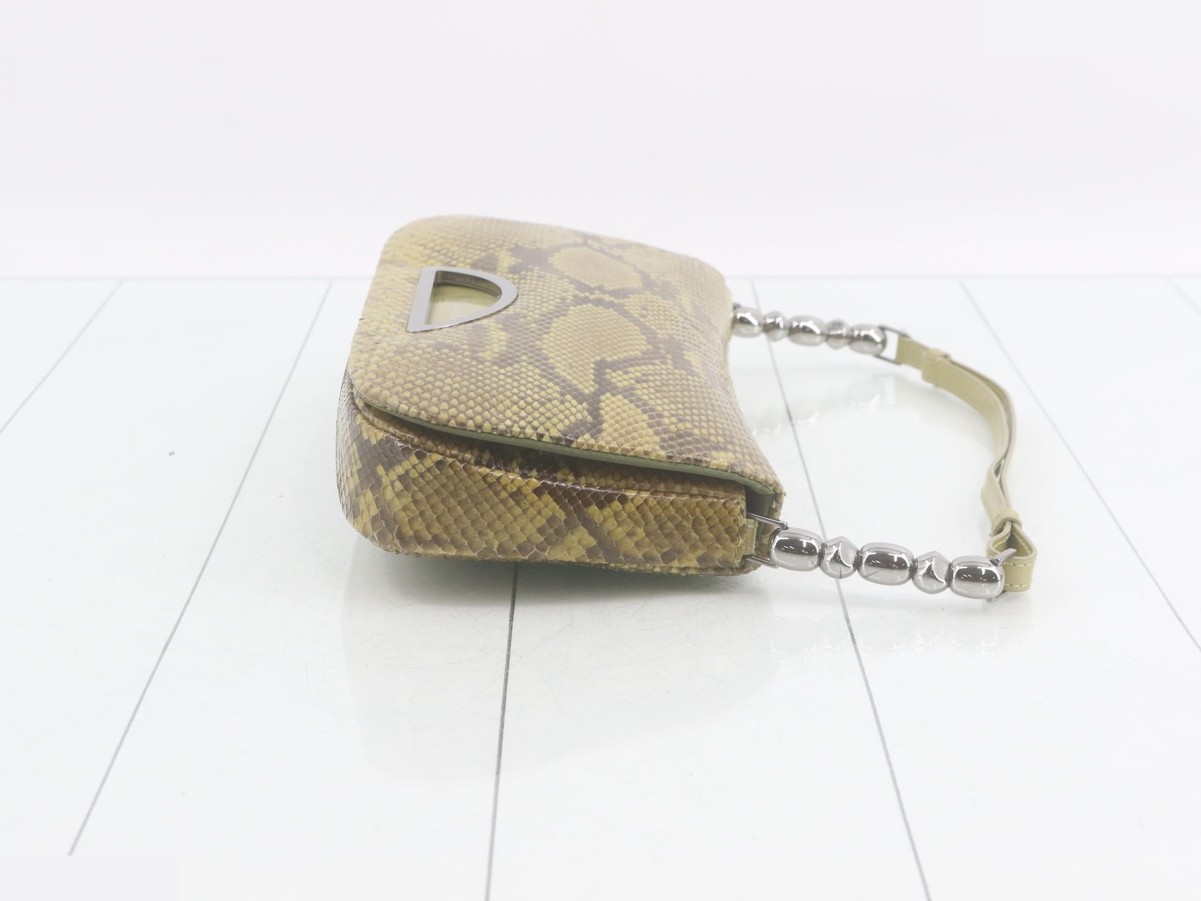 handbag, Maris Pearl, python — view 3
