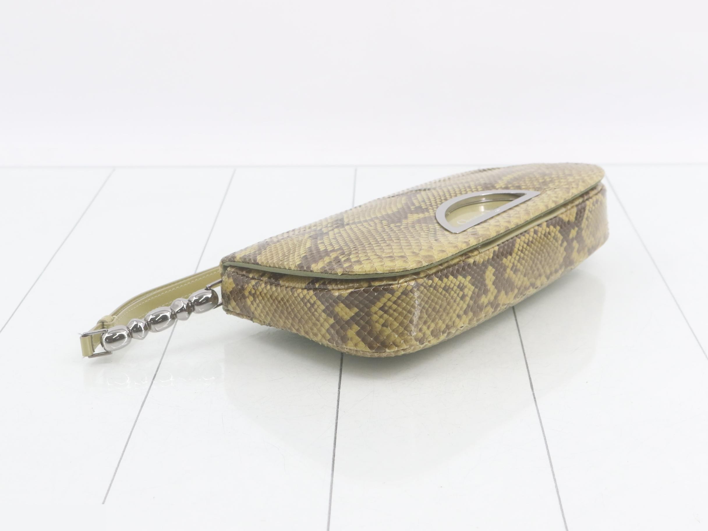 handbag, Maris Pearl, python — view 5