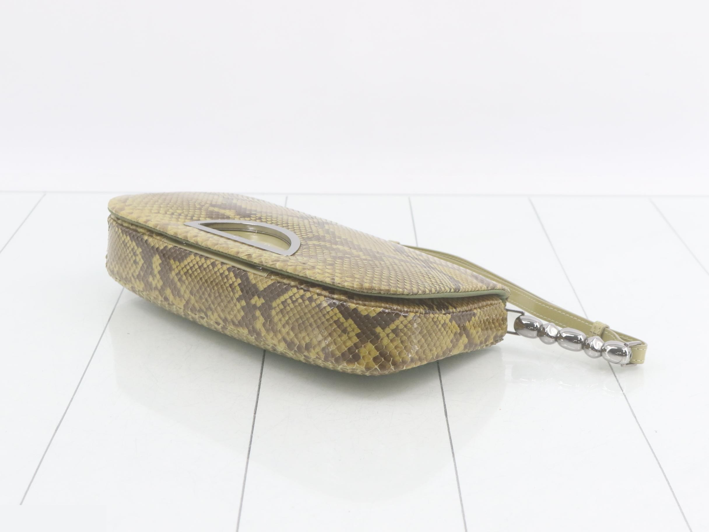 handbag, Maris Pearl, python — view 6