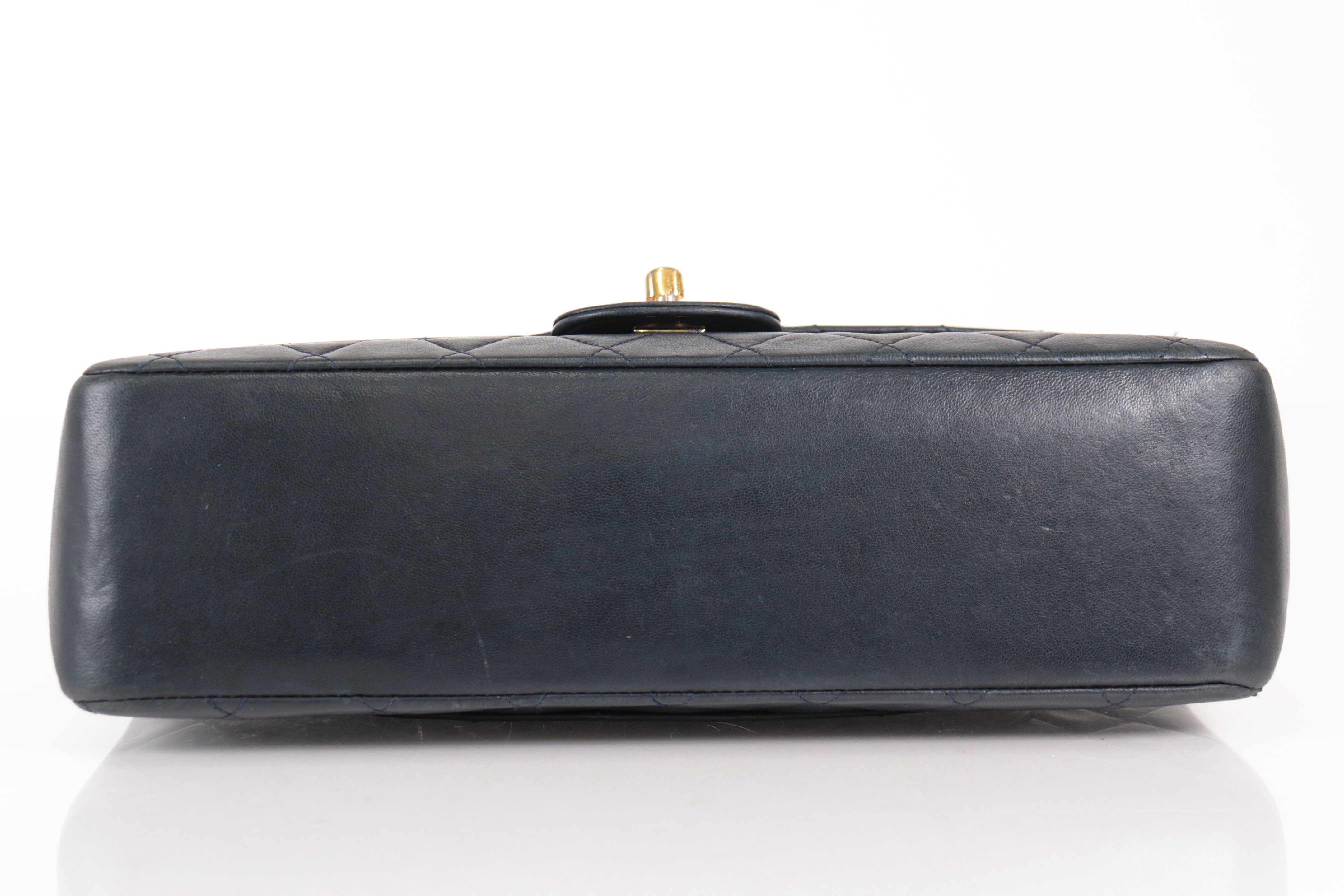 W-Flap 27 Lambskin 2.55 Chain Shoulder Bag Navy (Serial Number 0) — view 7