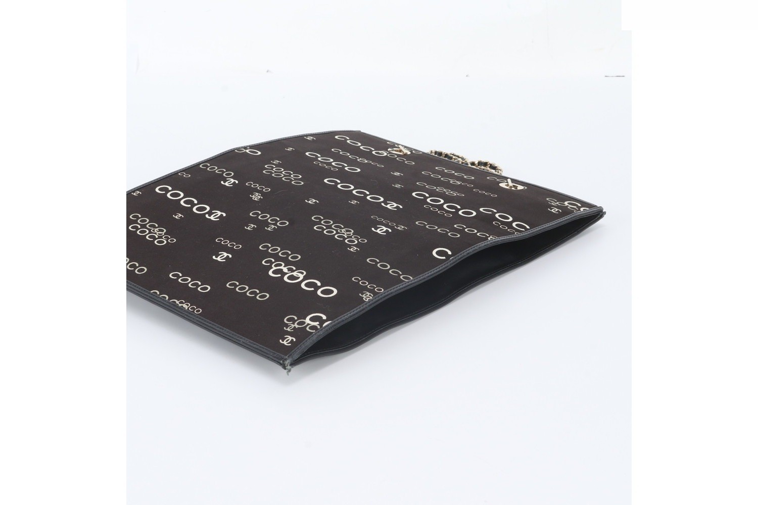 Serial sticker included. CC Coco Mark logo flat shopper bag. — view 4