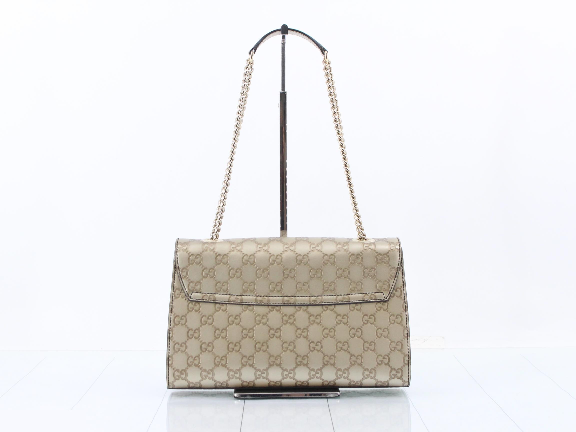 Guccissima (bag) - Chain shoulder bag, Emily, Horsebit, Gold — view 2