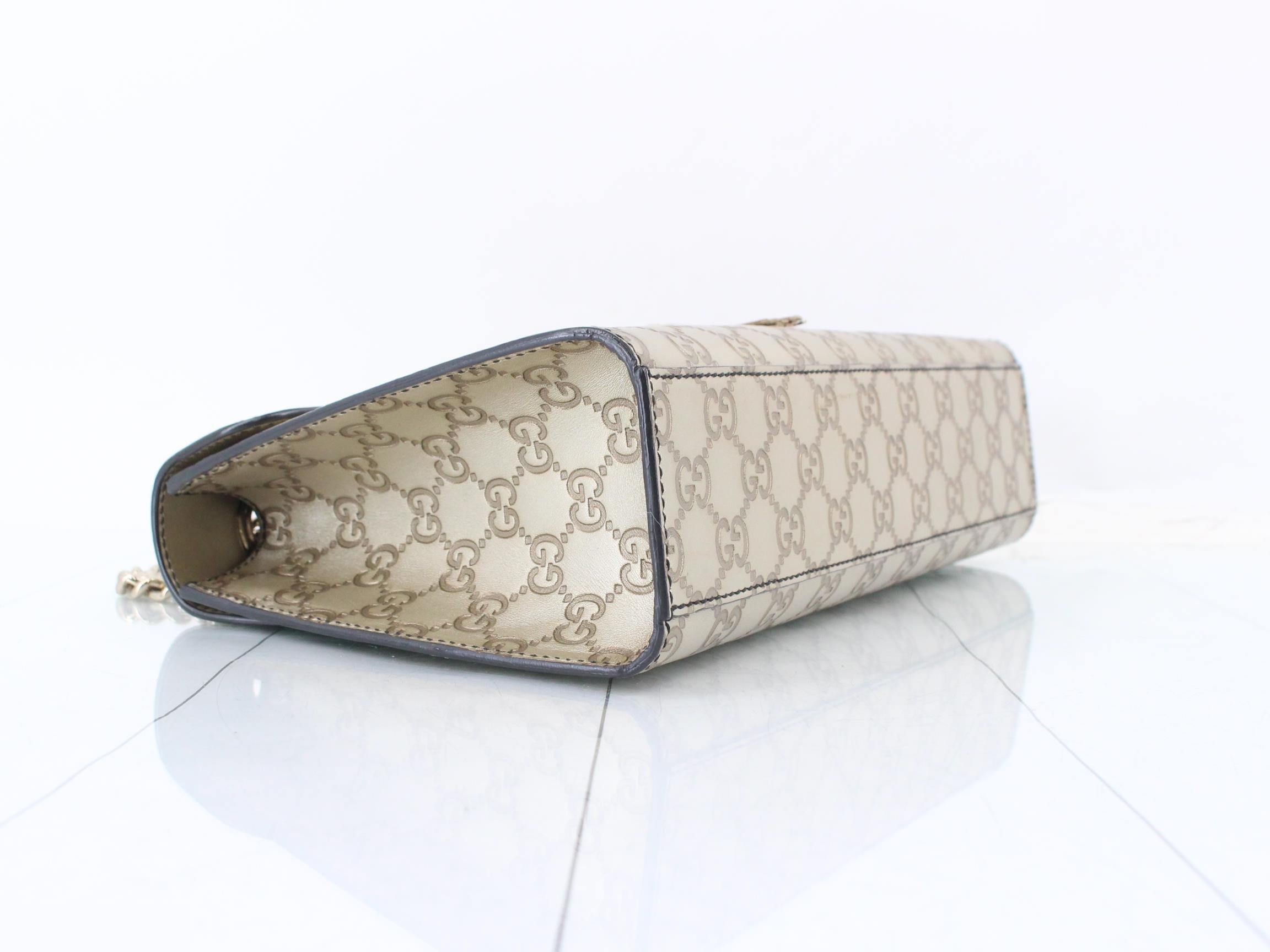 Guccissima (bag) - Chain shoulder bag, Emily, Horsebit, Gold — view 5