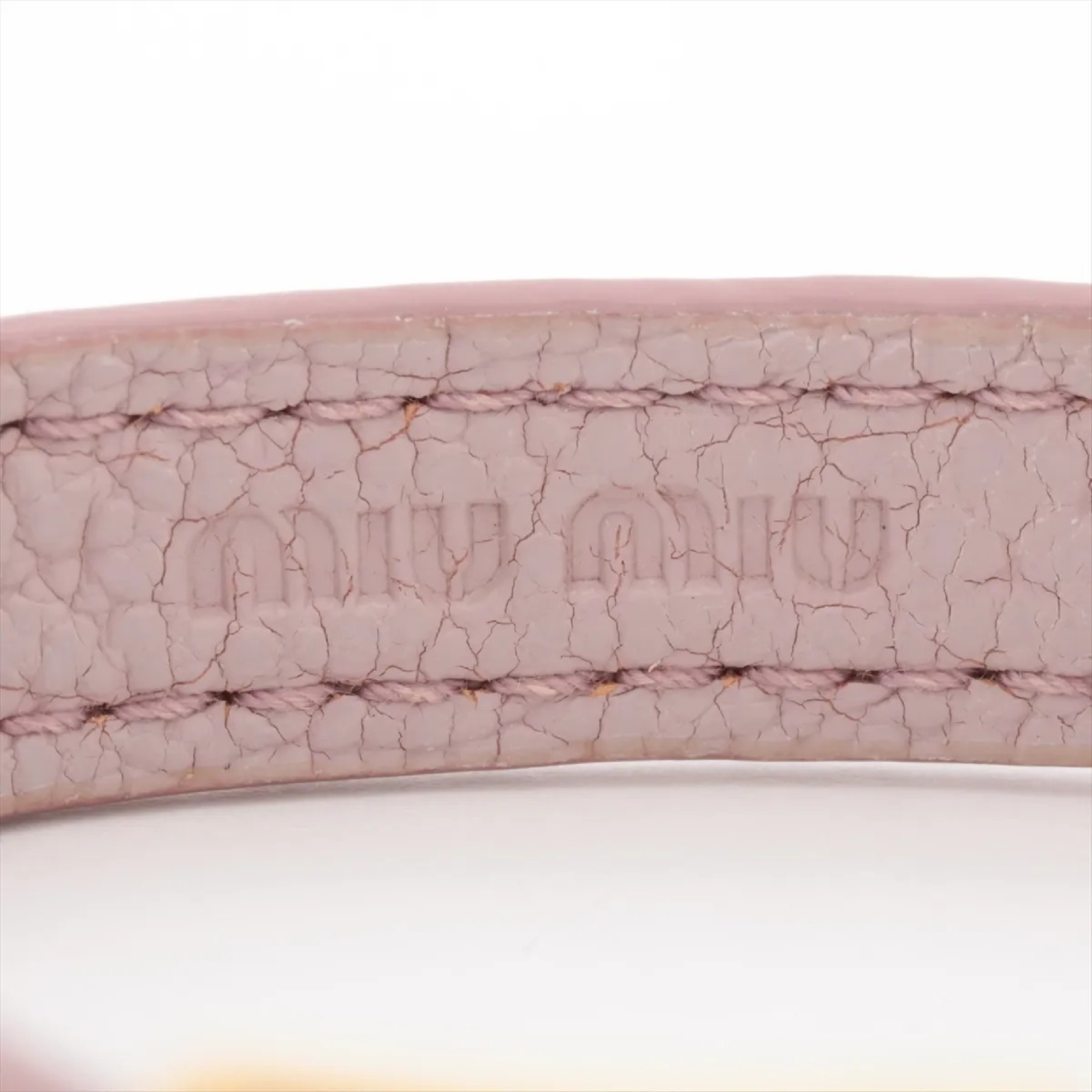 bracelet, gold-plated with rhinestones and leather, pink. — view 6