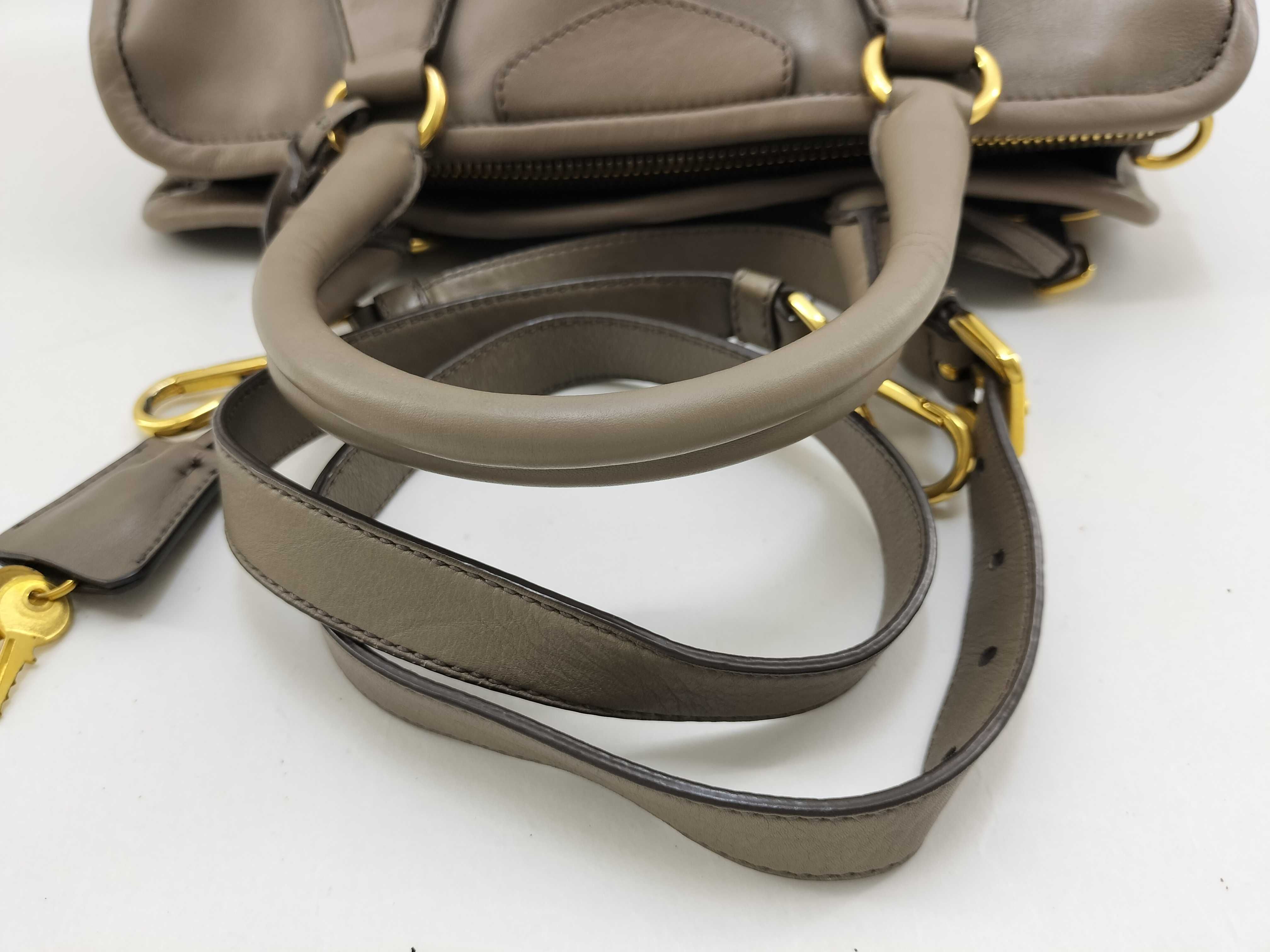 City Calf Leather 2-Way Bag Gray BN2205 Handbag — view 11