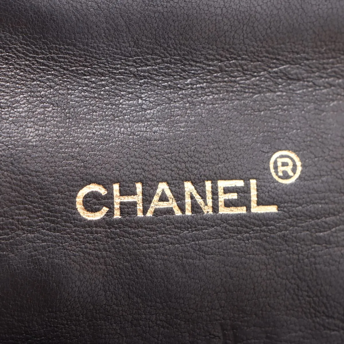 Matelassé Lambskin Single Flap Single Chain Bag, Black with Gold Hardware — view 9