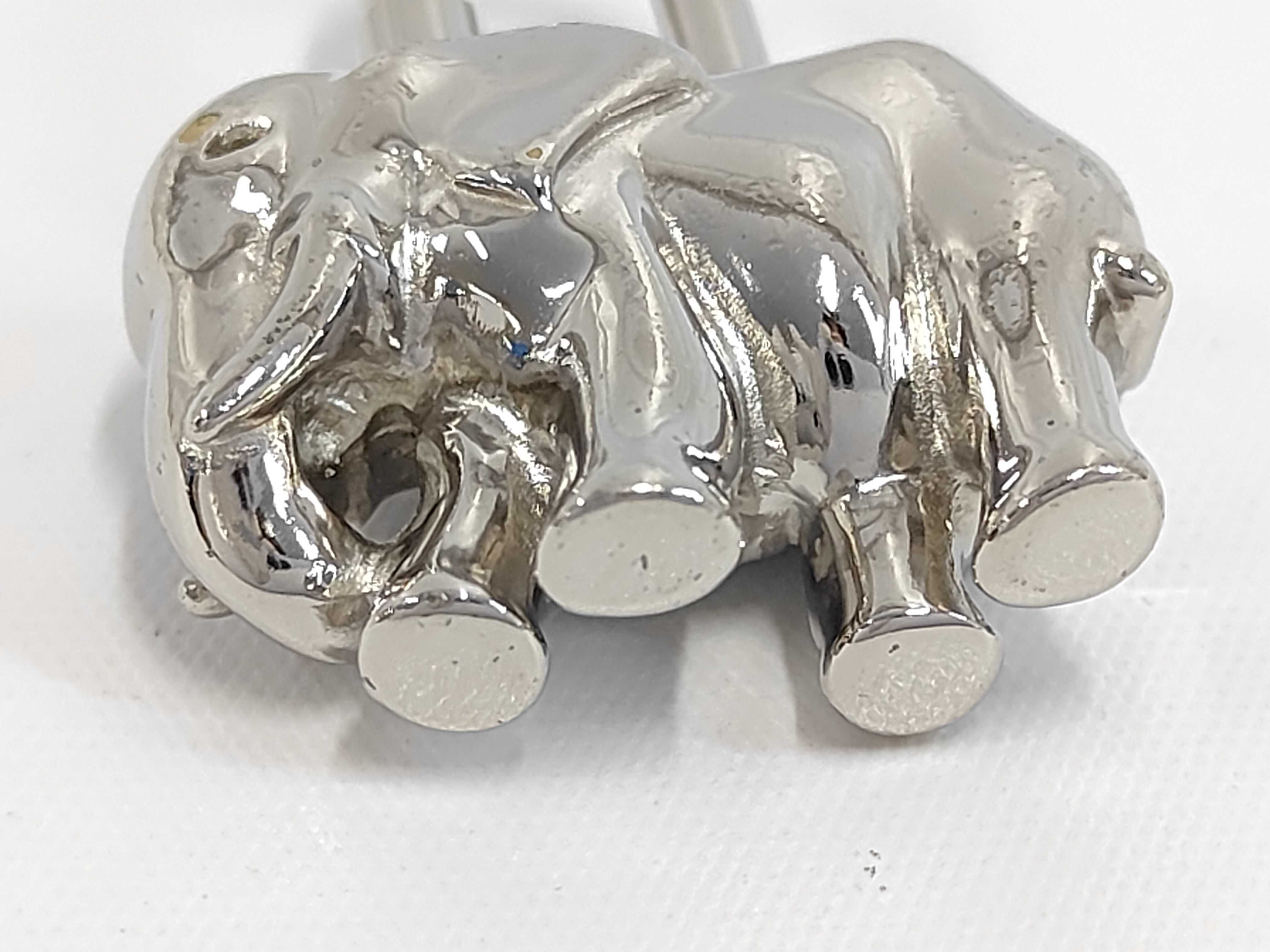 Elephant Cadena Silver Charm Screw-Type Other Accessories — view 6