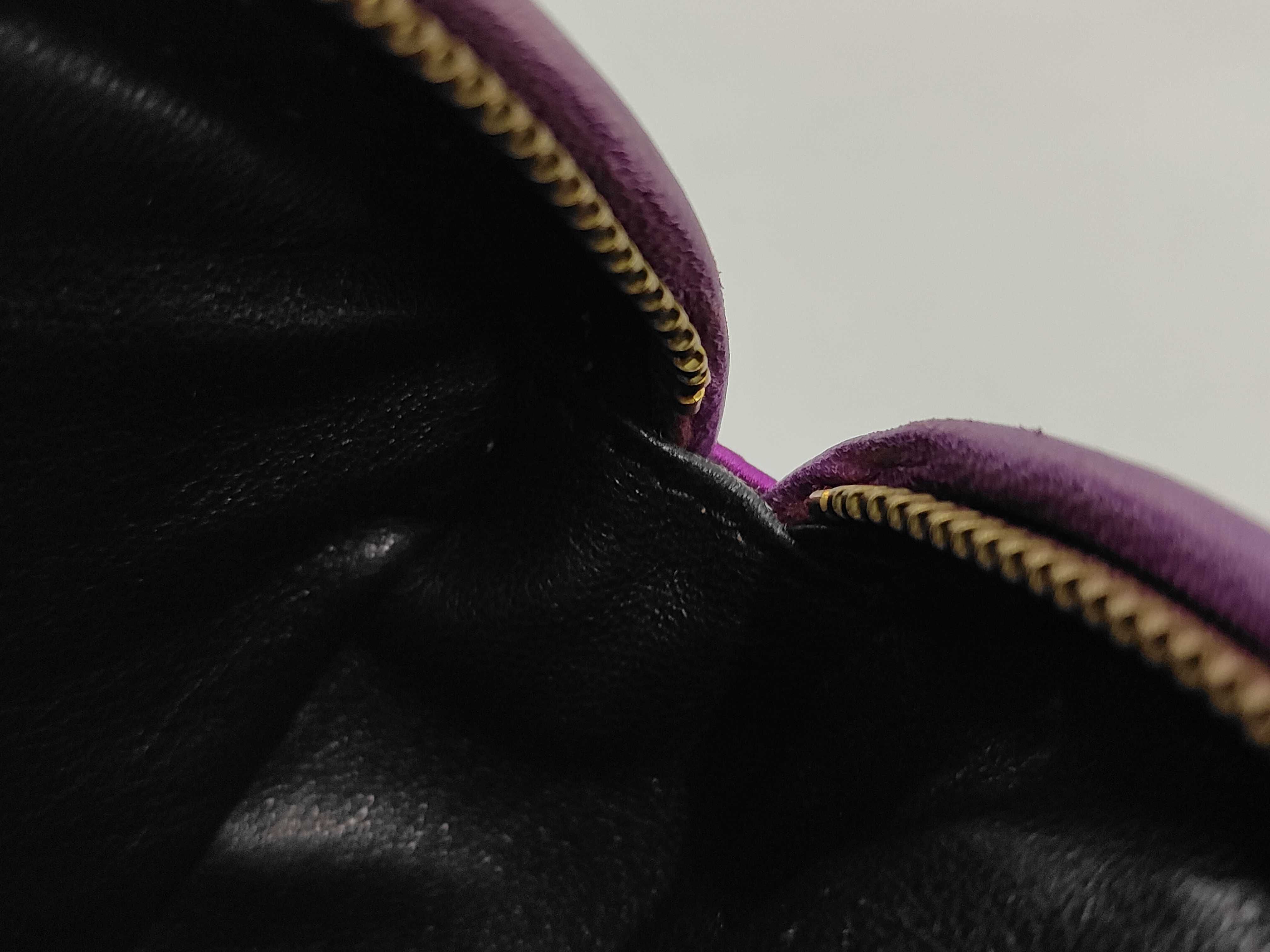 Coco Mark Clutch Bag Satin No. 1 Purple Clutch Bag — view 11