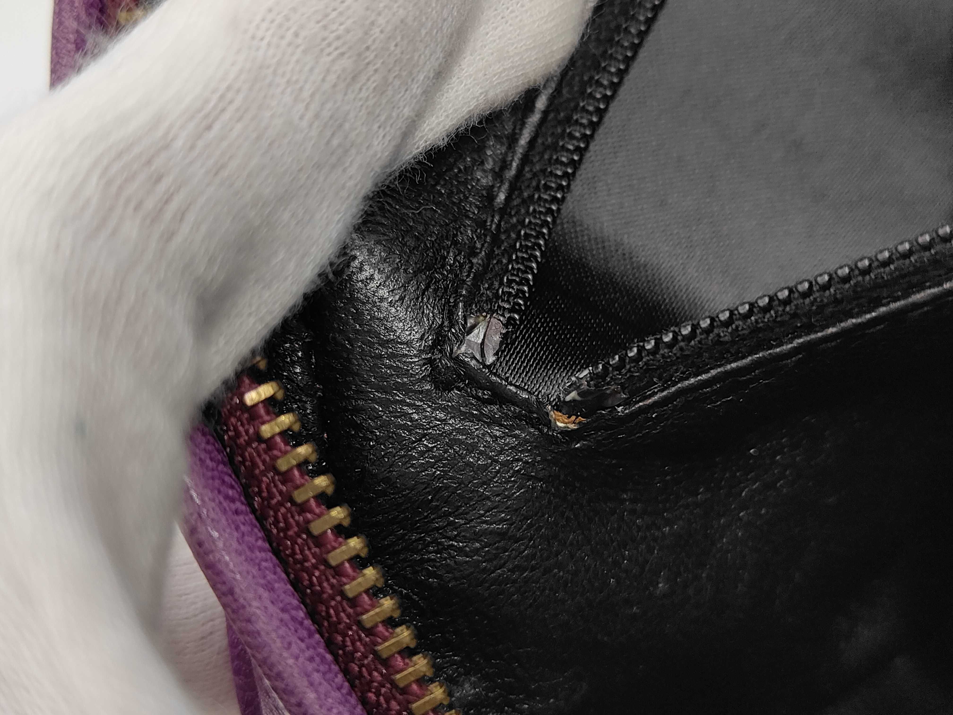 Coco Mark Clutch Bag Satin No. 1 Purple Clutch Bag — view 12