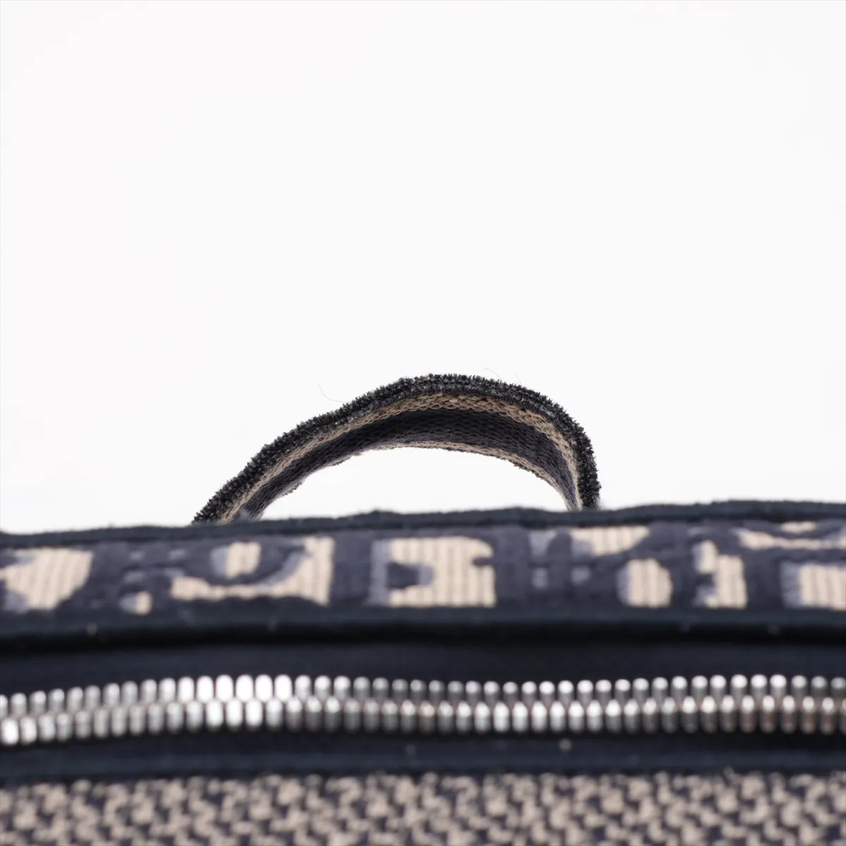 Oblique Canvas Vanity Bag, Navy — view 6