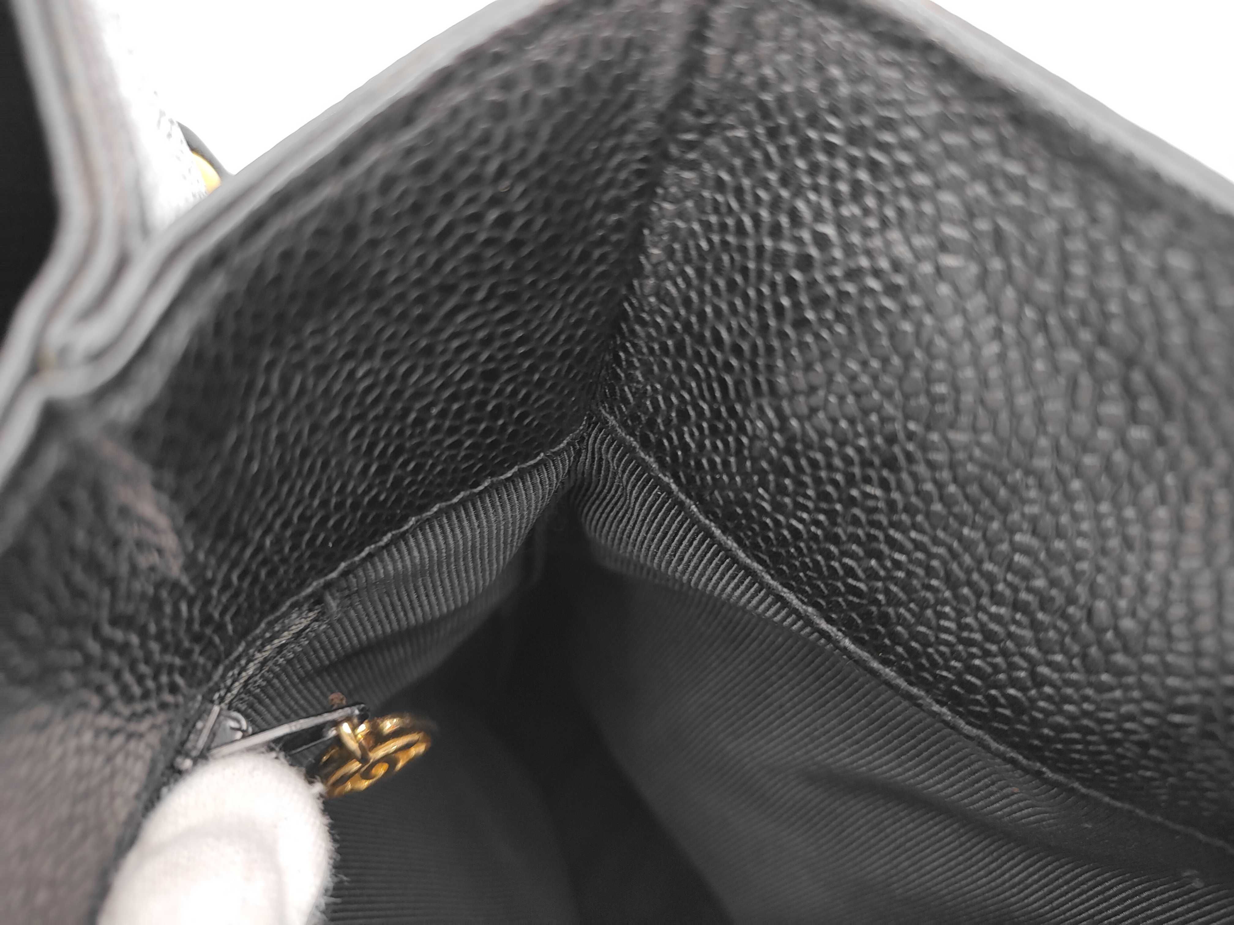 Coco Mark Turnlock Chain Shoulder Bag, Caviar Black, Series 4 Shoulder Bag — view 13