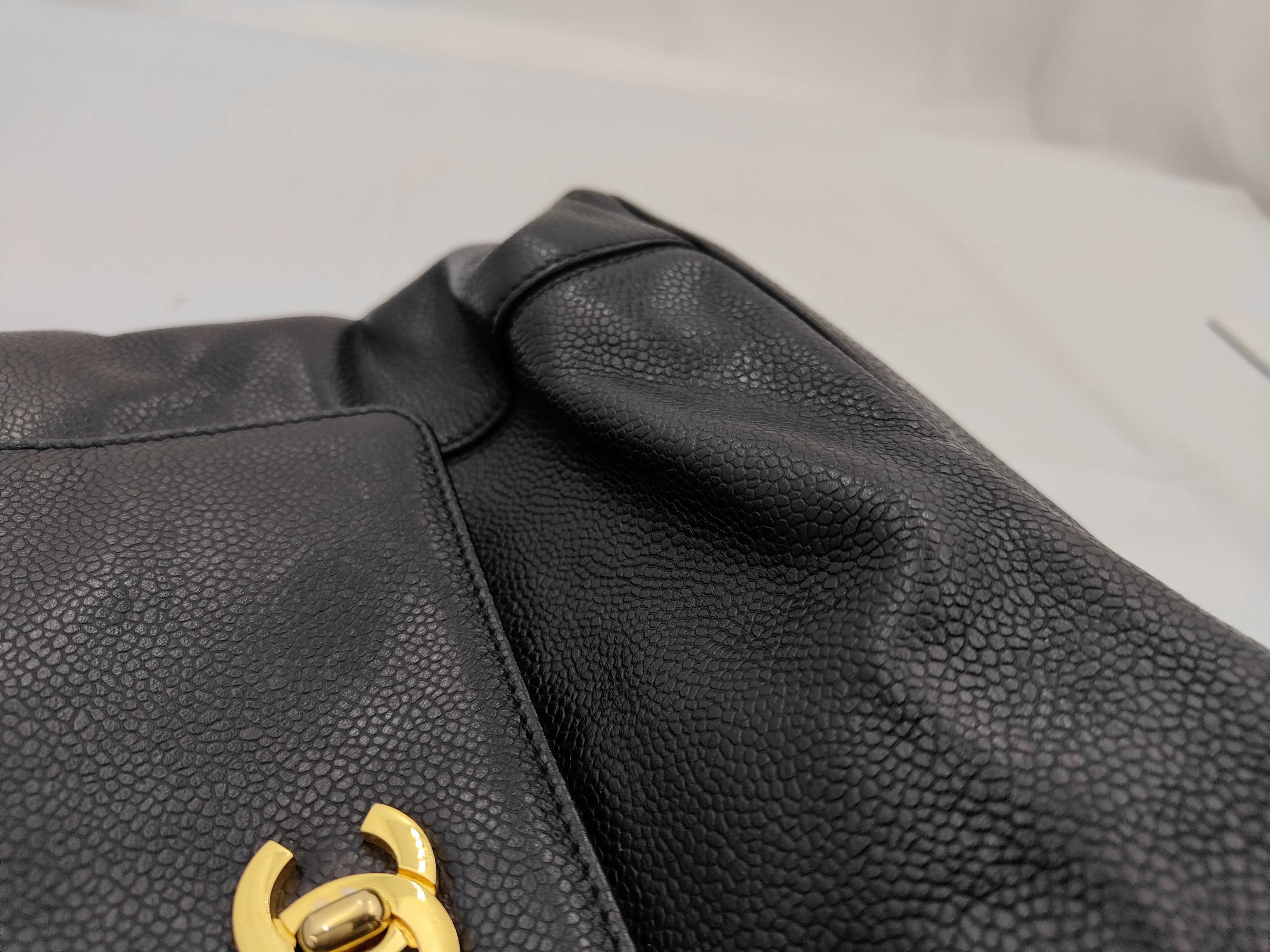 Coco Mark Turnlock Chain Shoulder Bag, Caviar Black, Series 4 Shoulder Bag — view 14