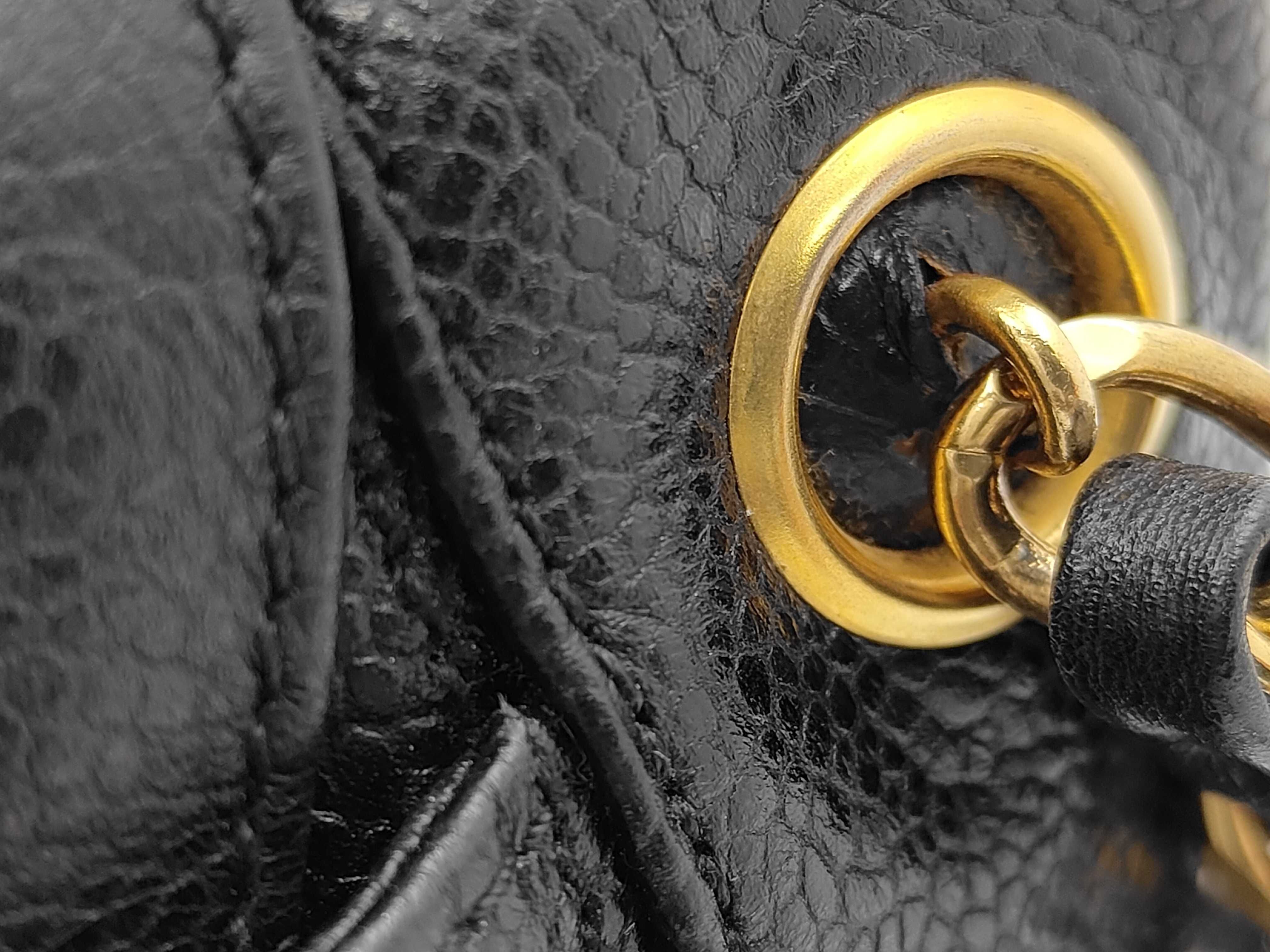 Coco Mark Turnlock Chain Shoulder Bag, Caviar Black, Series 4 Shoulder Bag — view 7
