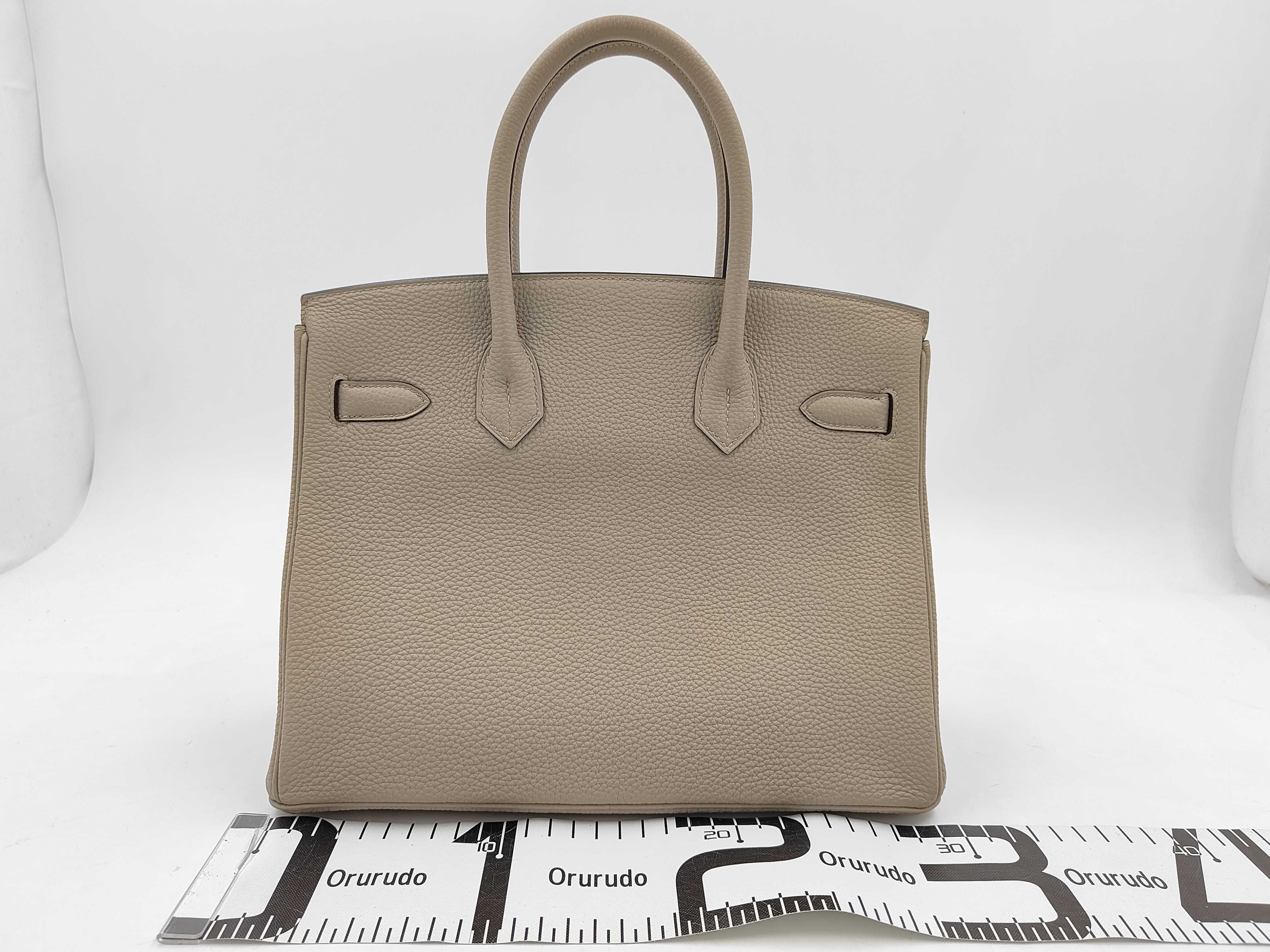 Birkin Bag BIRKIN 30 C STAMP TOGO GRIS T GHW CHA314 Handbag — view 2