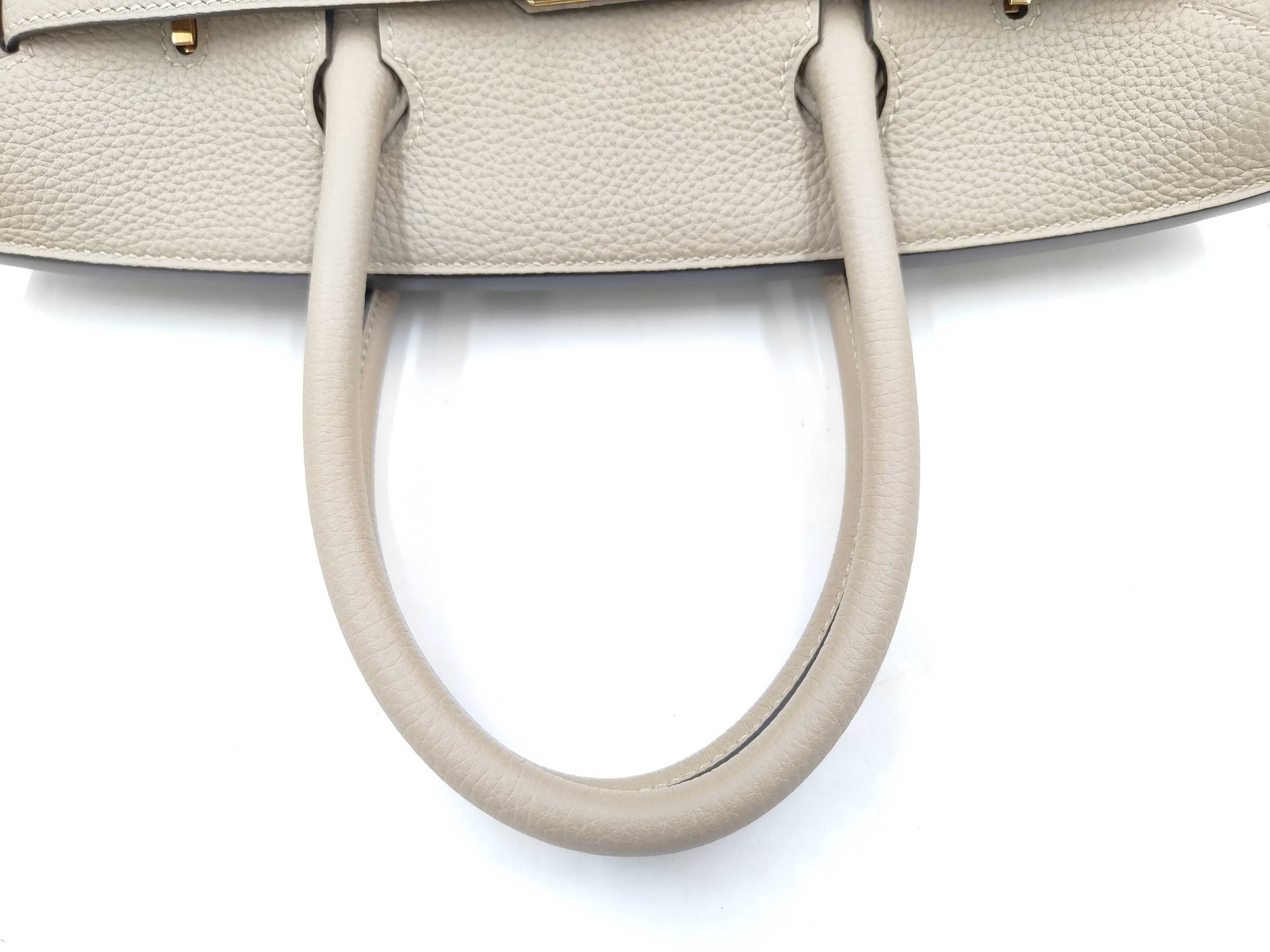 Birkin Bag BIRKIN 30 C STAMP TOGO GRIS T GHW CHA314 Handbag — view 3