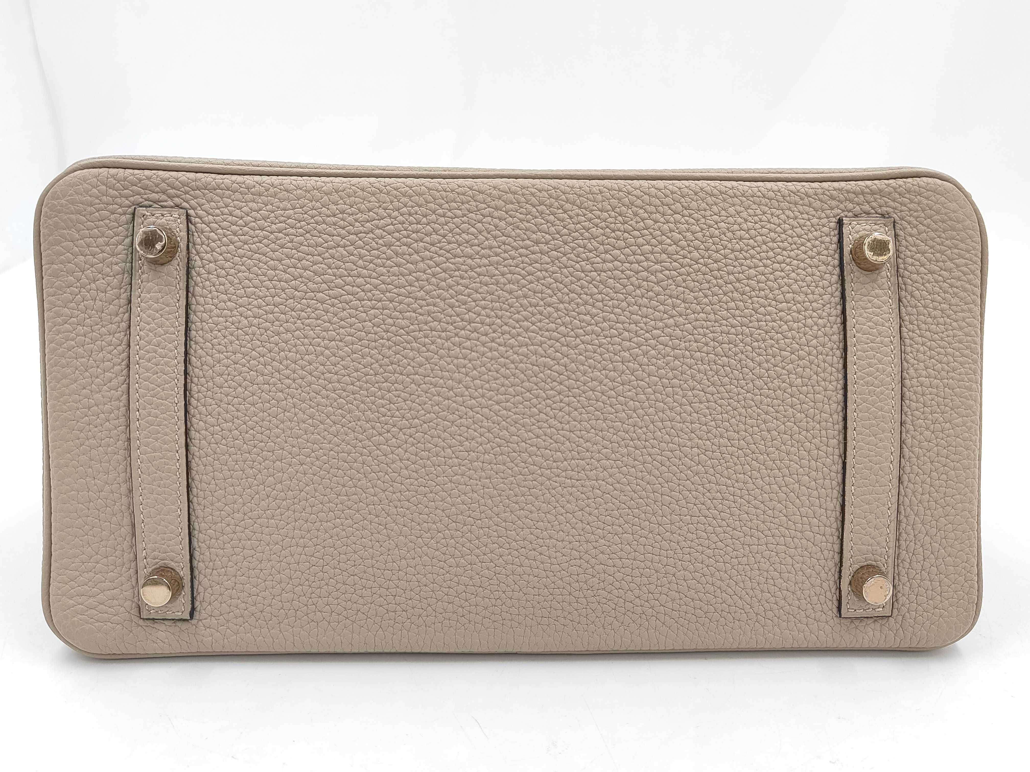 Birkin Bag BIRKIN 30 C STAMP TOGO GRIS T GHW CHA314 Handbag — view 6