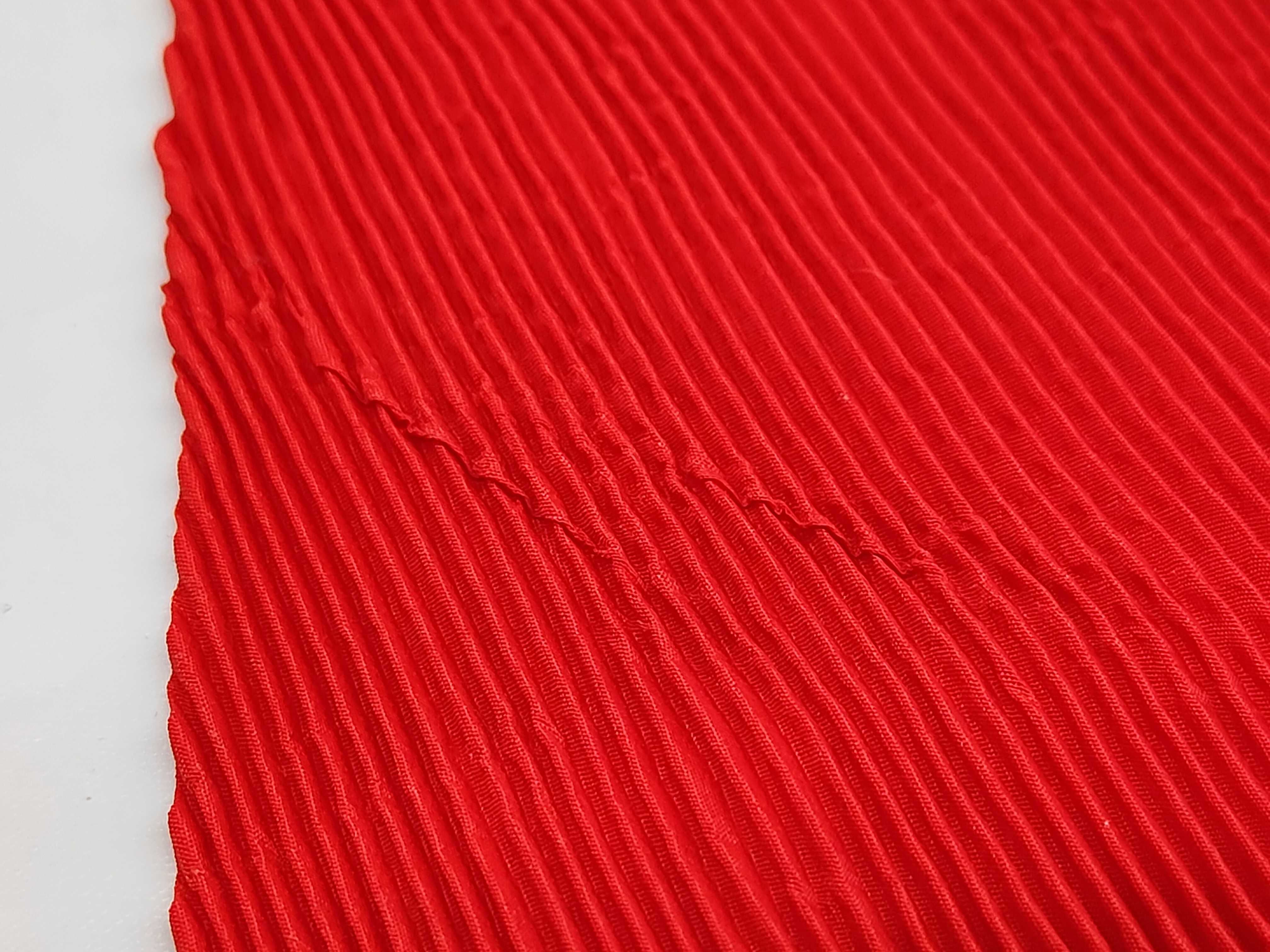 pleated scarf, Coco mark, red, other accessories — view 6