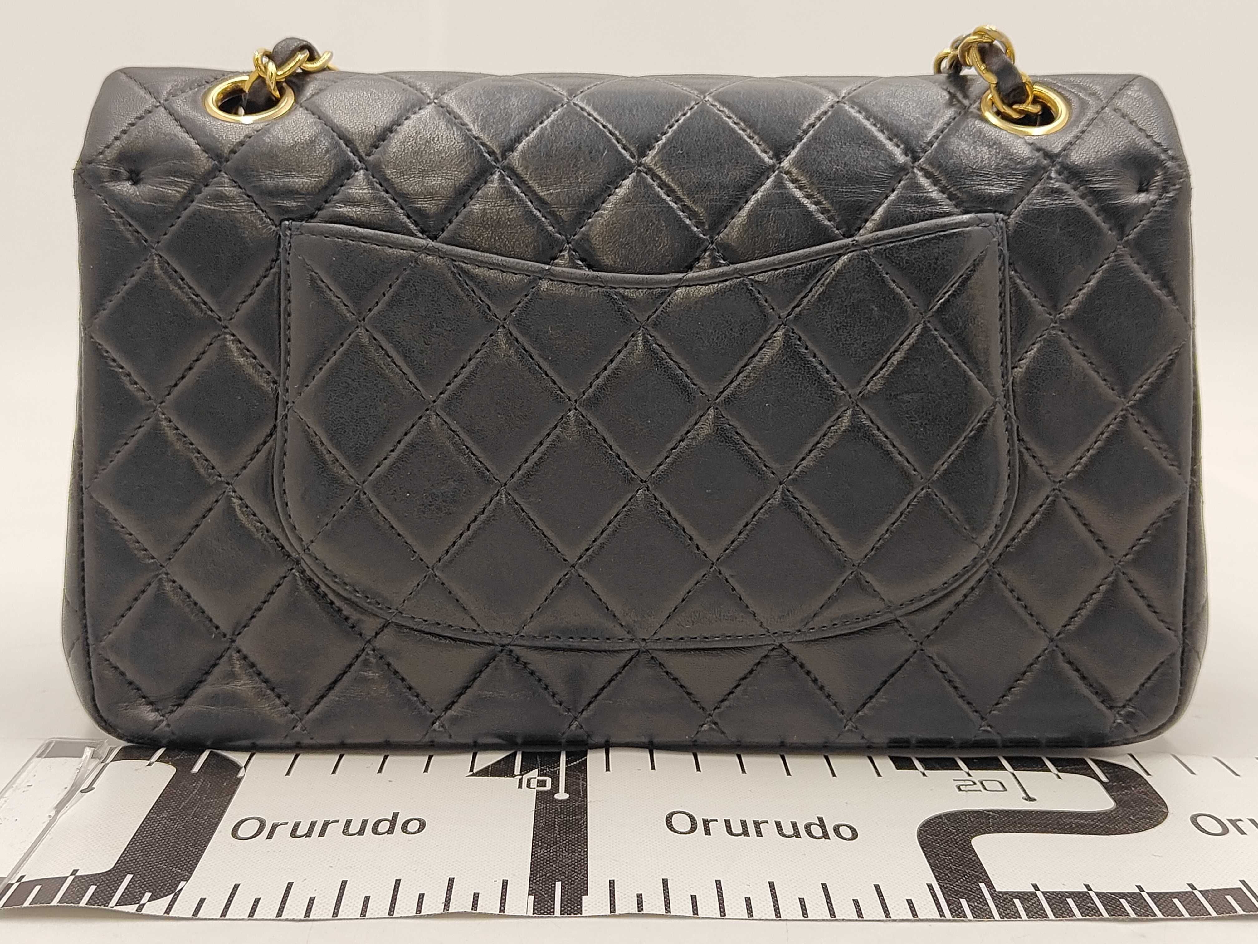 Matelassé 25 Double Flap Chain Shoulder Bag, Lambskin, No. 8 — view 2